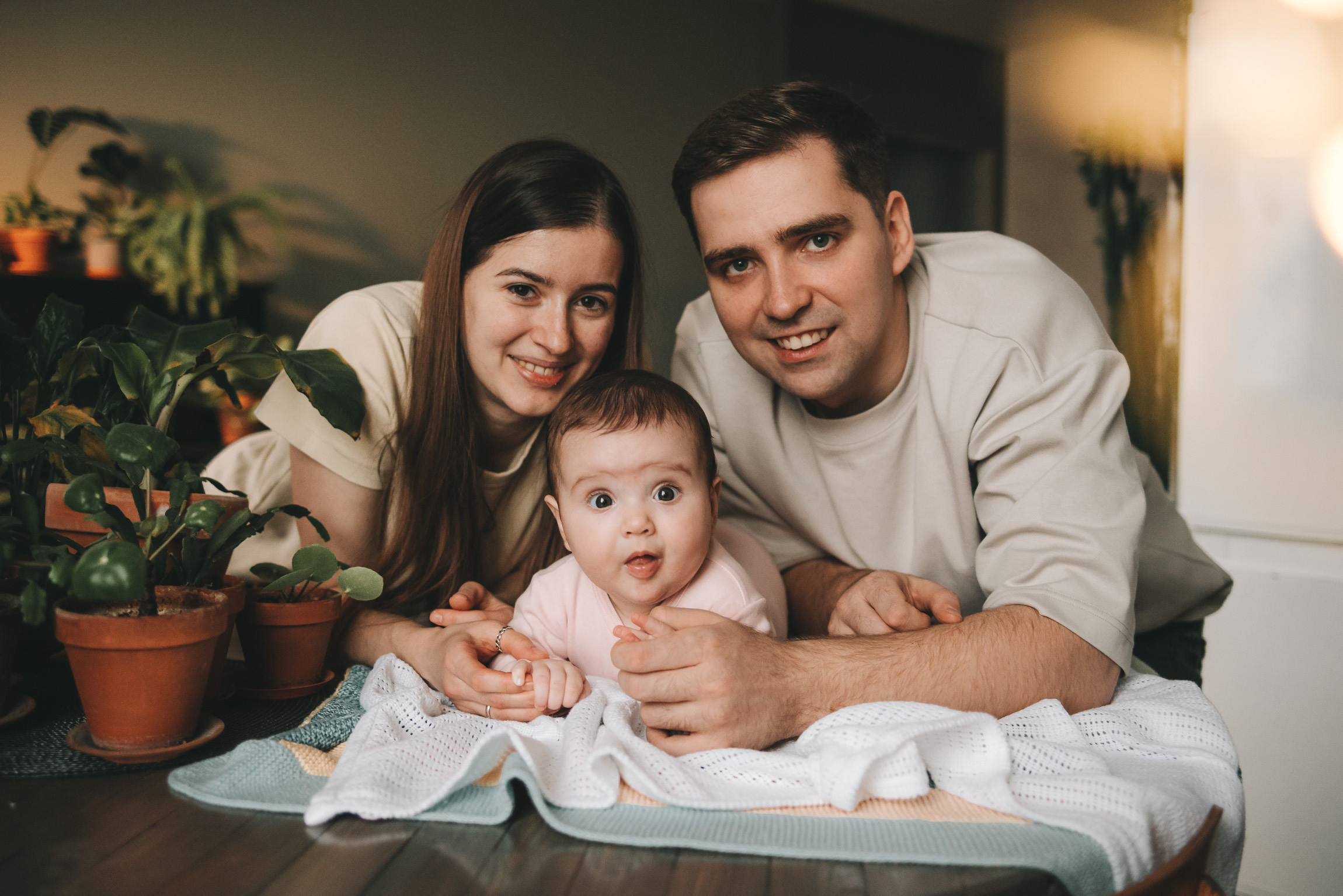 Маша 5 месяцев. Фотограф новорожденных в стиле lifestyle в Воронеже Юлия Ключникова