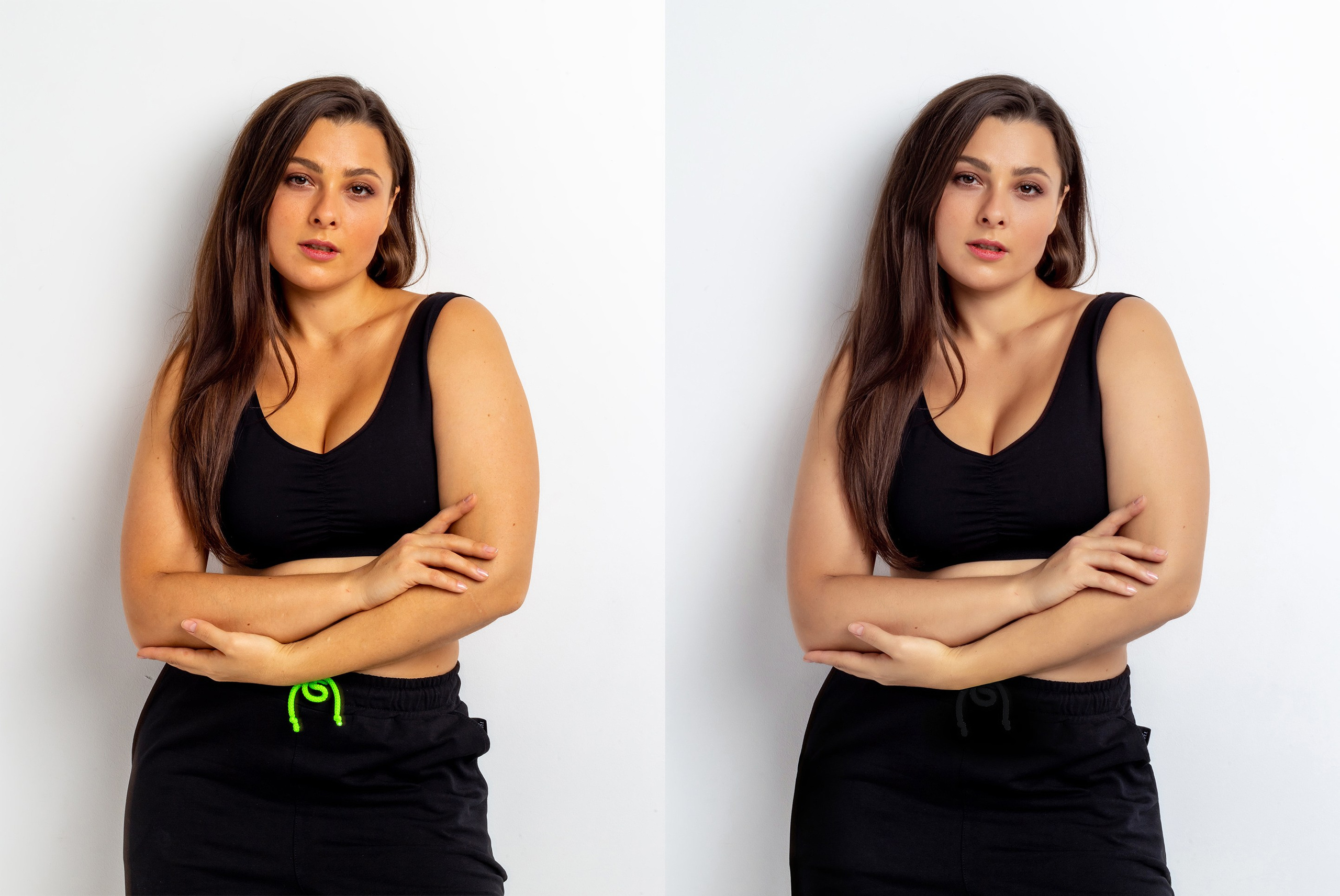 Деликатная обработка портретов для рекламы нижнего белья | Студия SVITHART