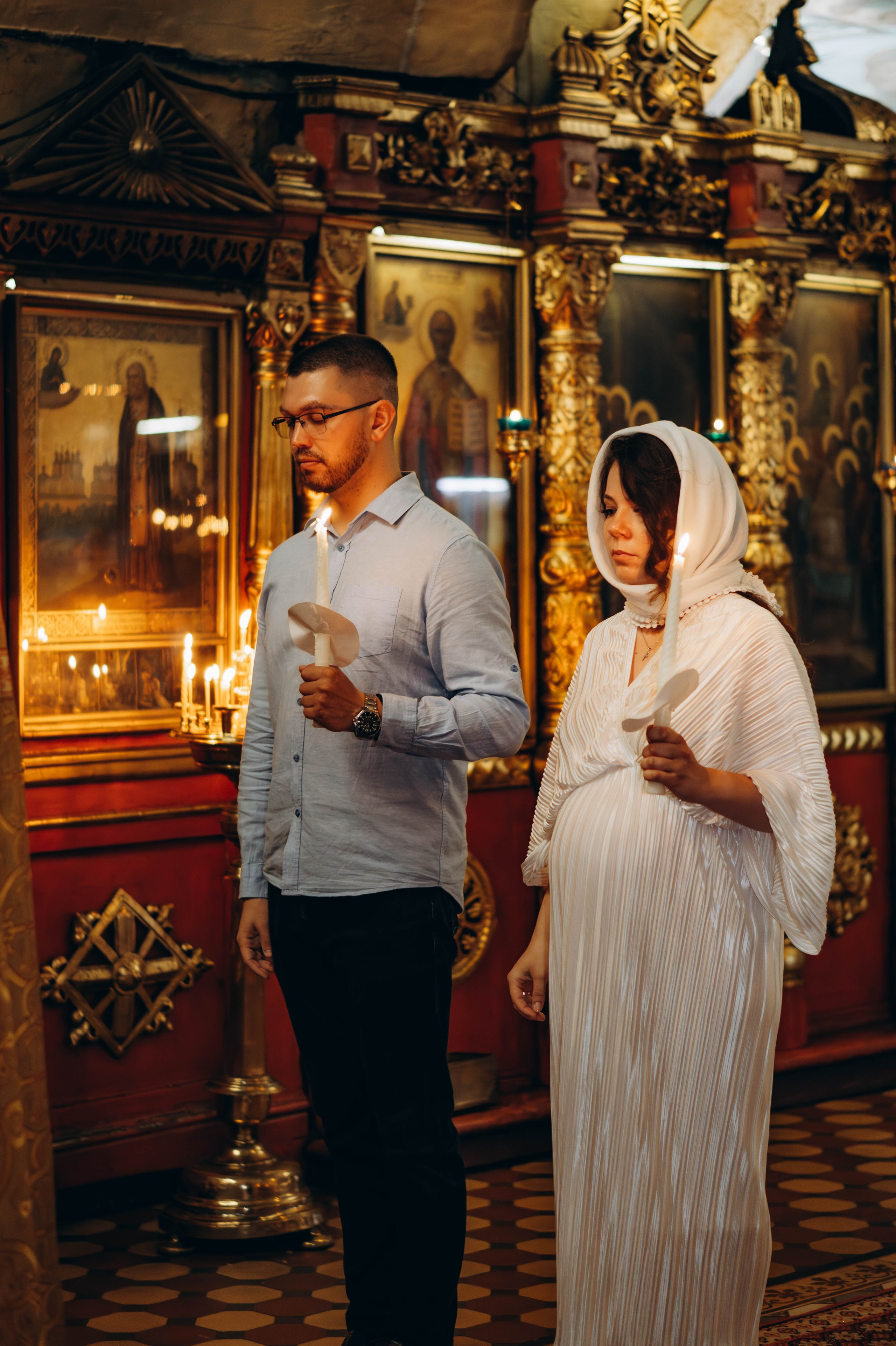 Венчание Алексея и Яны Церковь Рождества Христова. Фотограф Москва Валерия Веденина