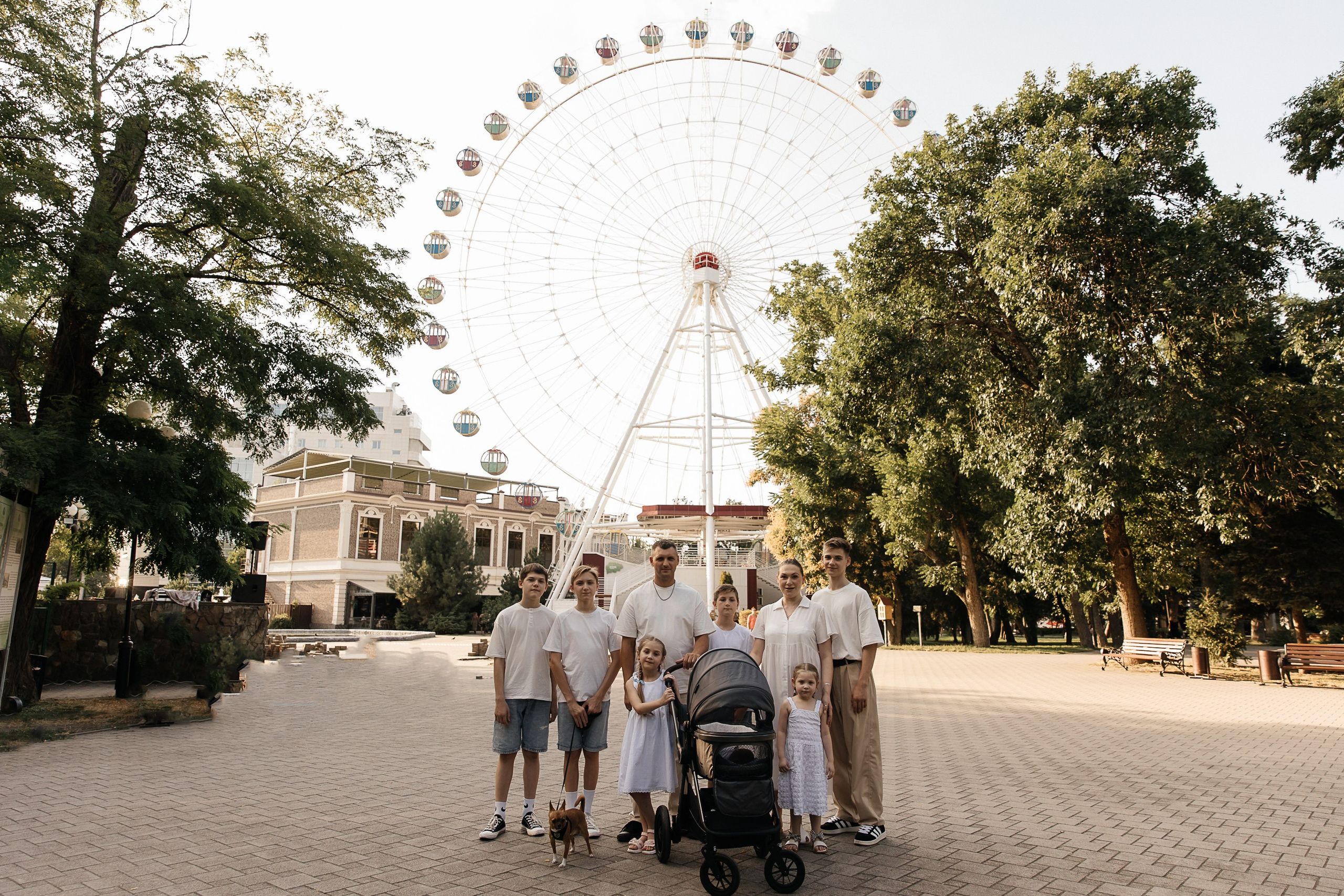 Семья из 7 детей. Свадебный и семейный фотограф Виолетта Сидельникова. Краснодар, Россия, Беларусь, Европа