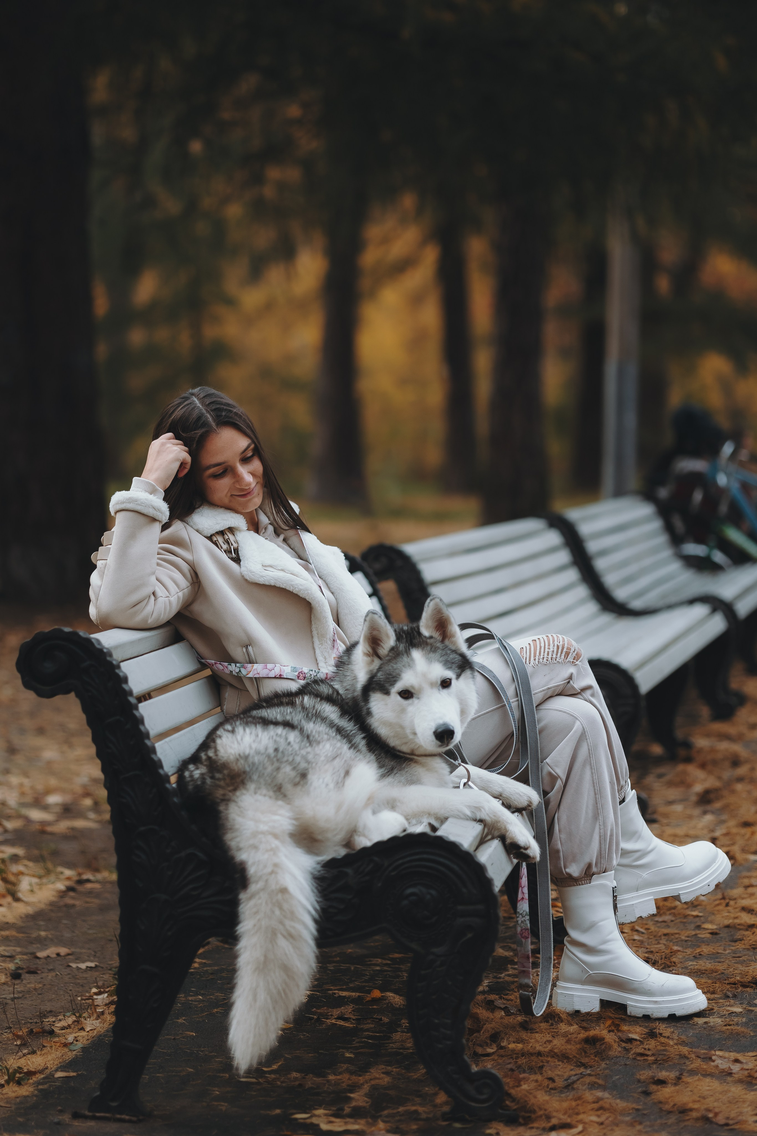 Настя и Айс. Фотограф-анималист в Санкт-Петербурге Алина Яхонт