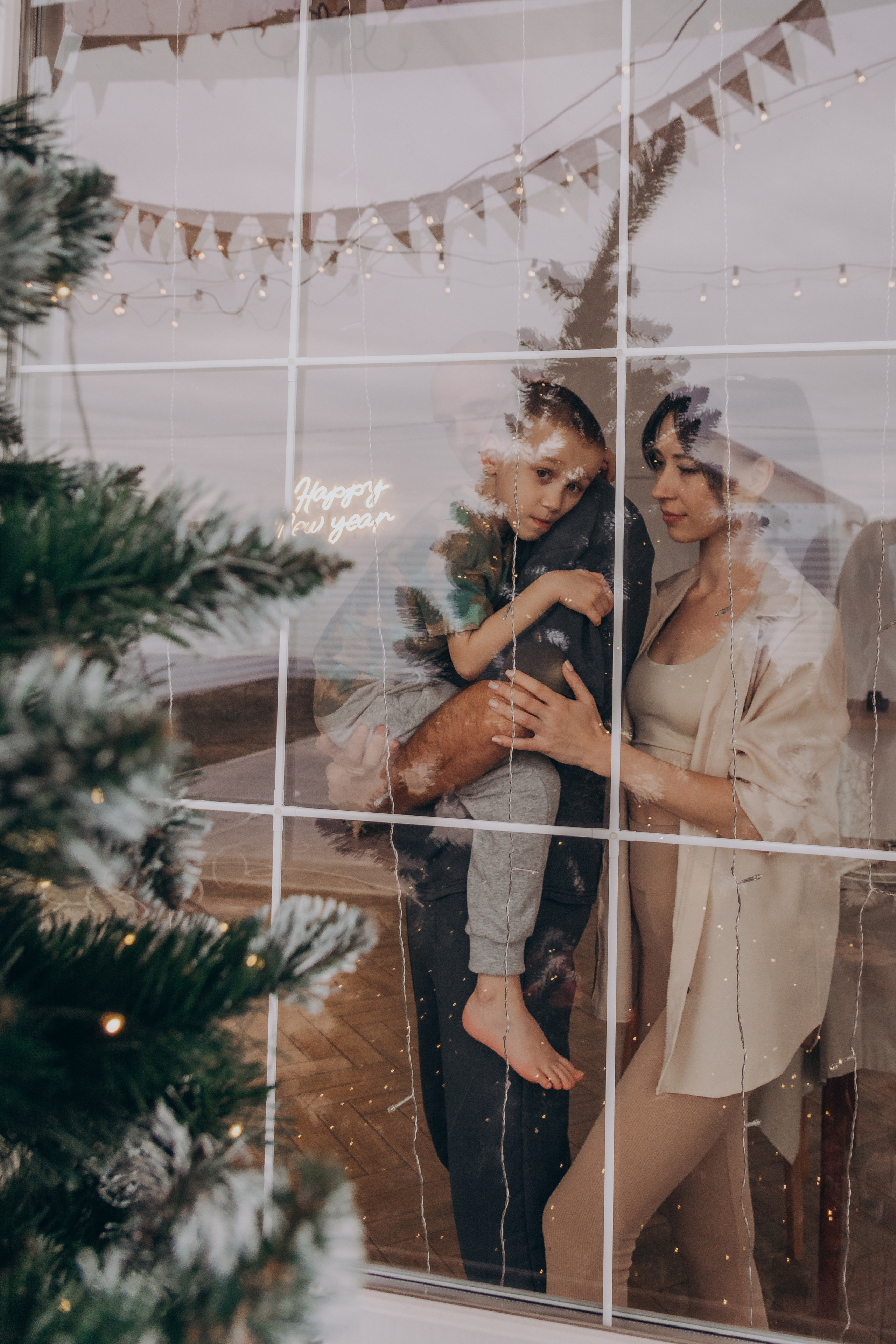 Новогодняя фотосессия Юлия и семья. Семейный и детский фотограф Кущ Наташа