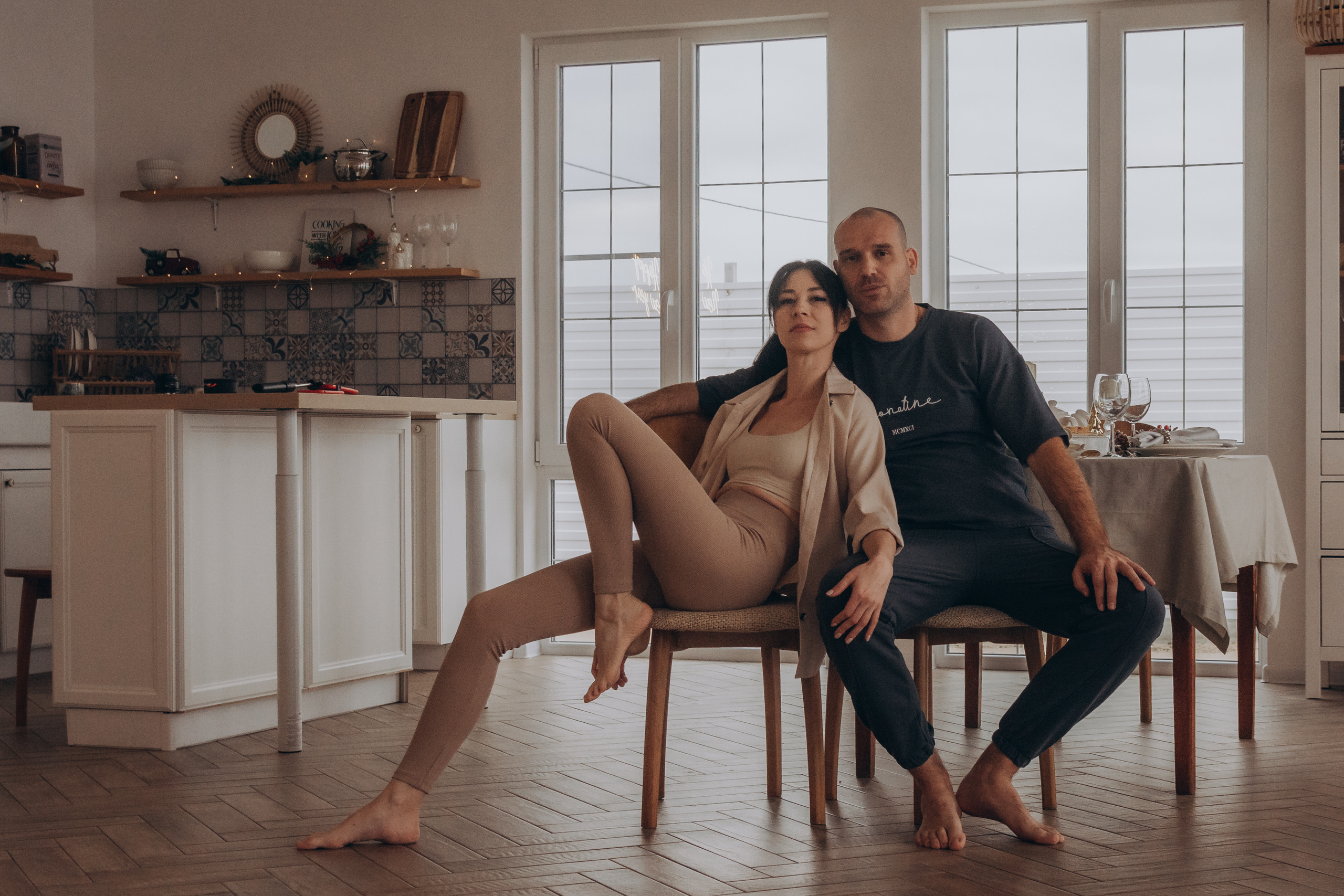 Новогодняя фотосессия Юлия и семья. Семейный и детский фотограф Кущ Наташа