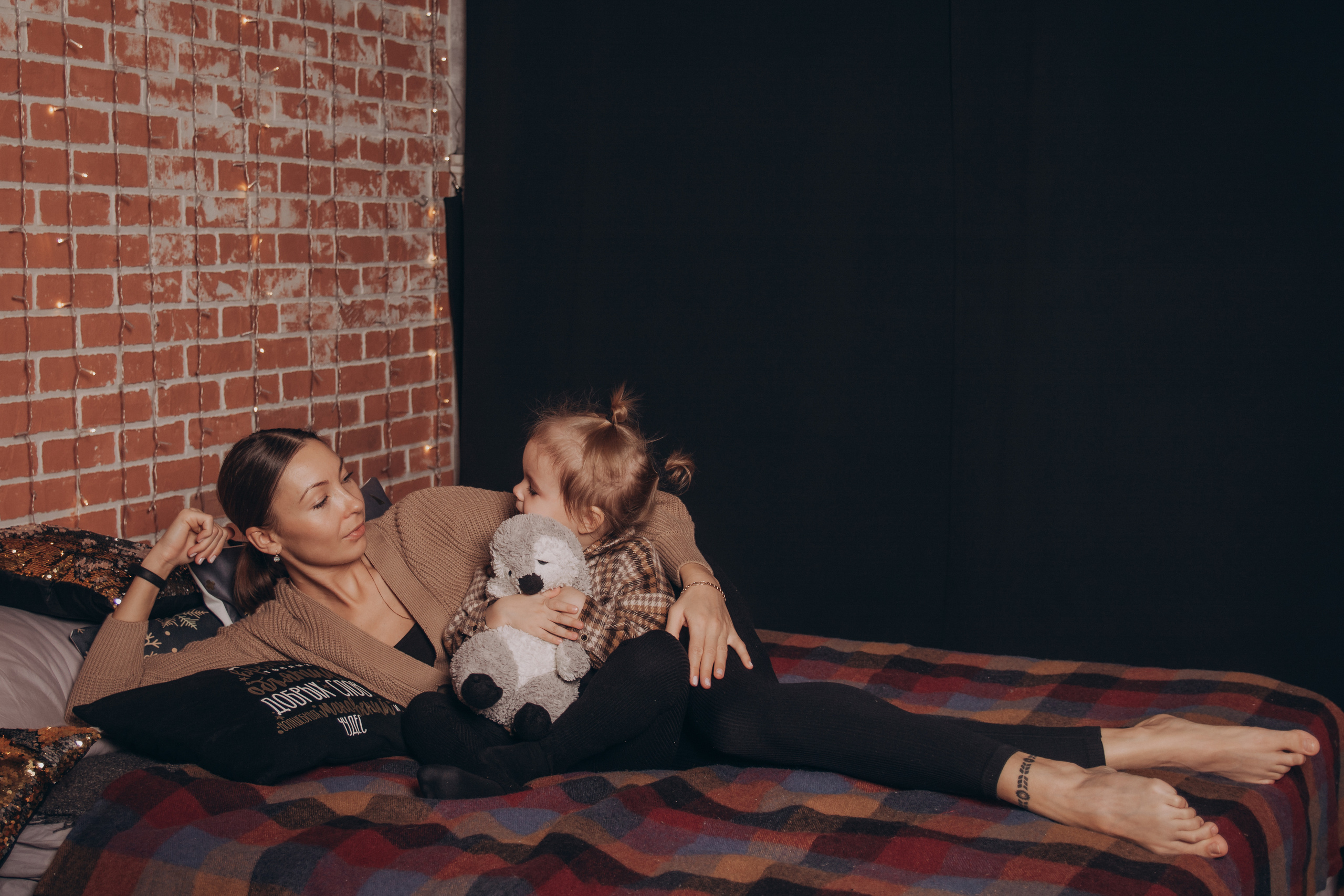 Новогодняя фотосессия Вика, Кира и Дима. Семейный и детский фотограф Кущ Наташа