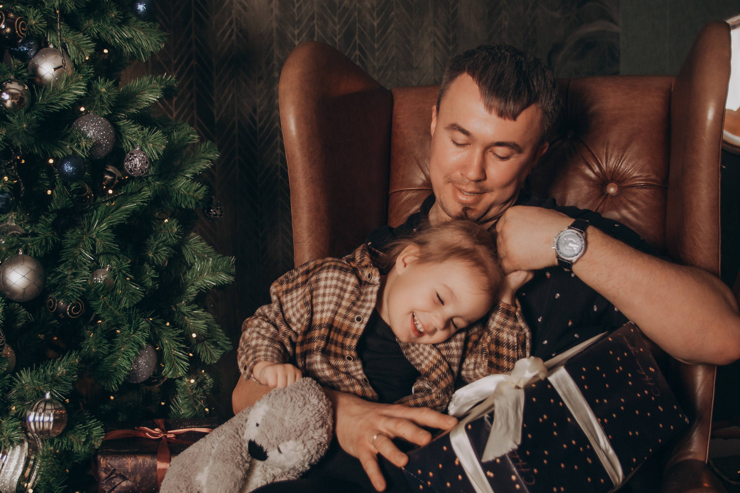 Новогодняя фотосессия Вика, Кира и Дима. Семейный и детский фотограф Кущ Наташа