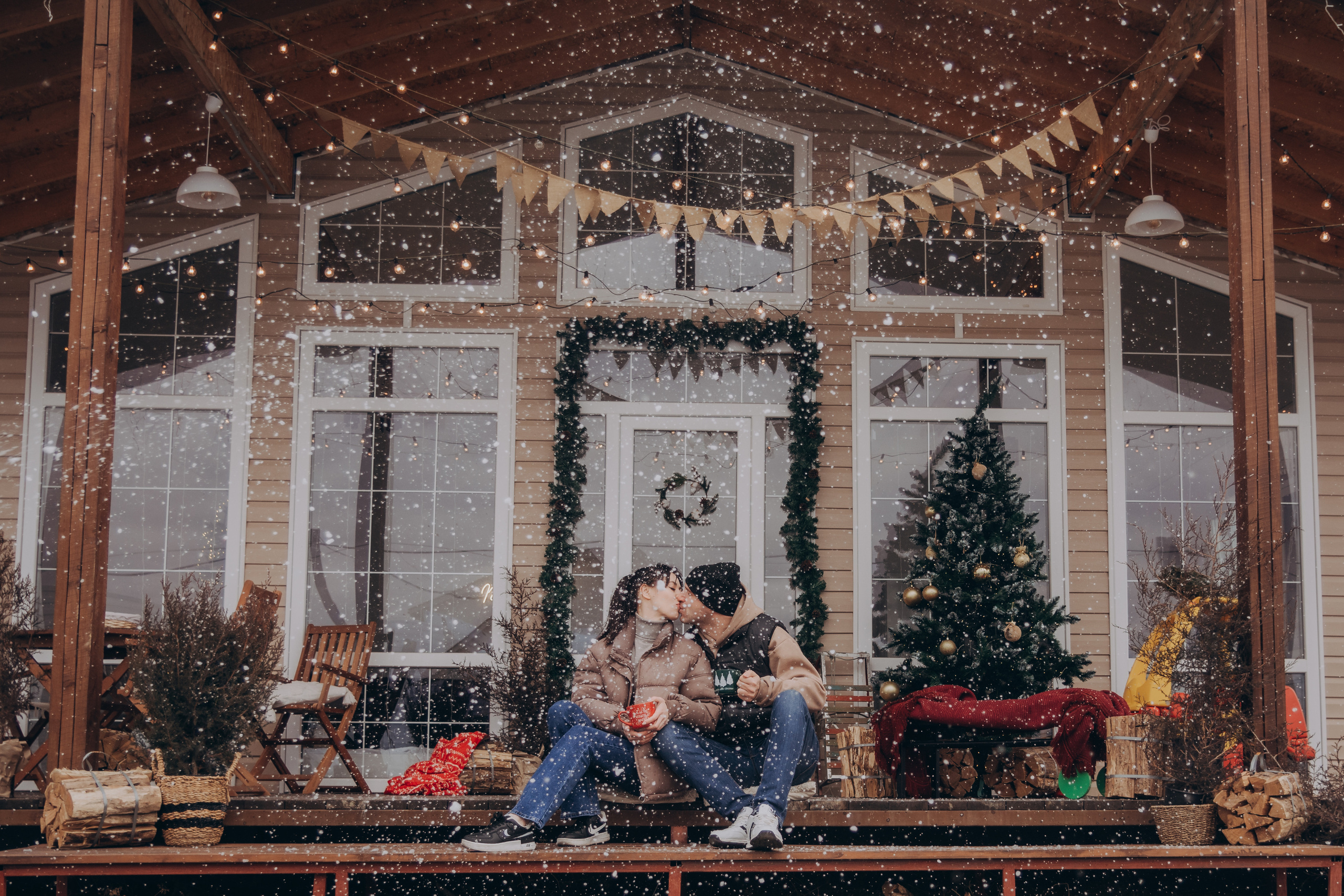 Новогодняя фотосессия Юлия и семья. Семейный и детский фотограф Кущ Наташа