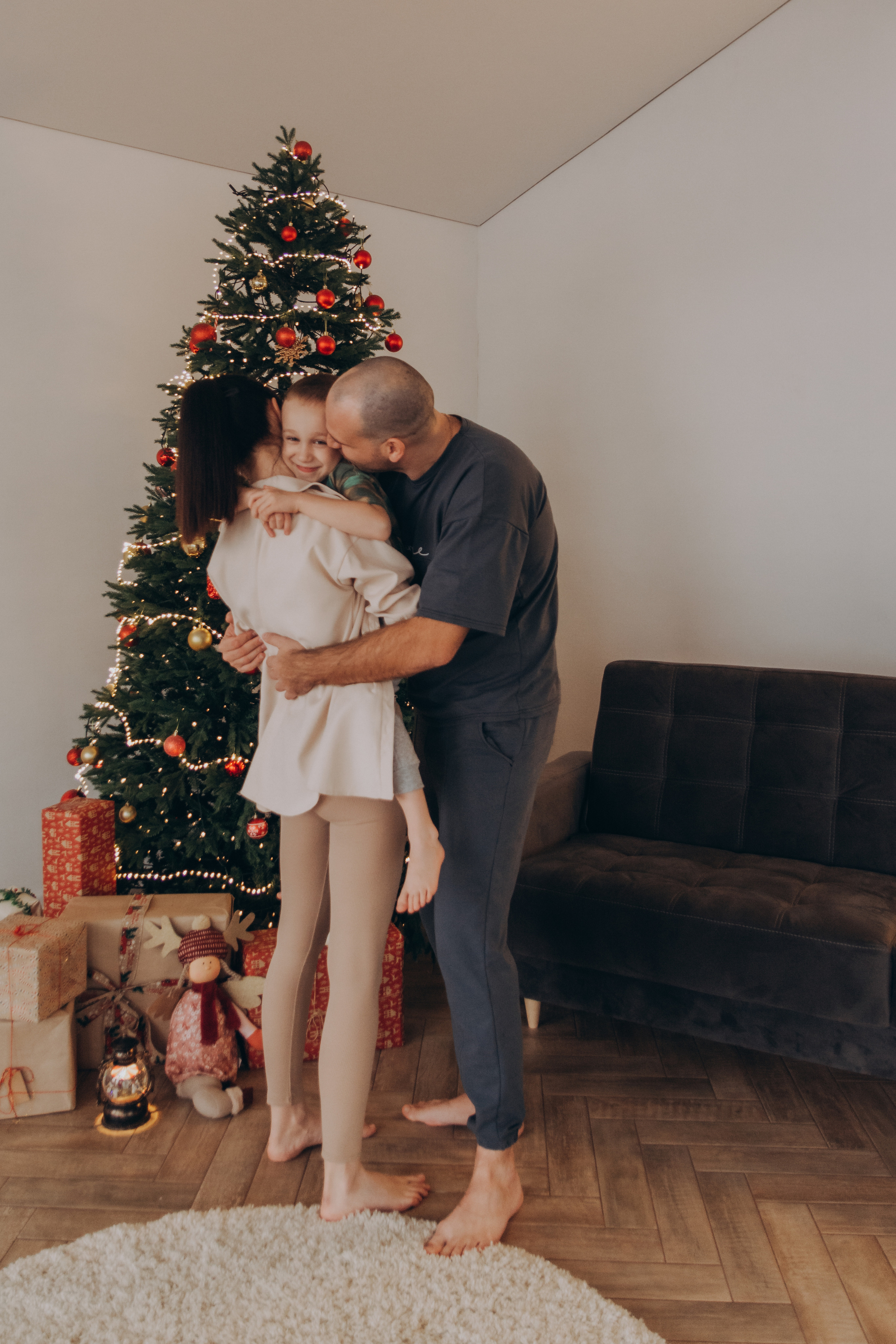 Новогодняя фотосессия Юлия и семья. Семейный и детский фотограф Кущ Наташа