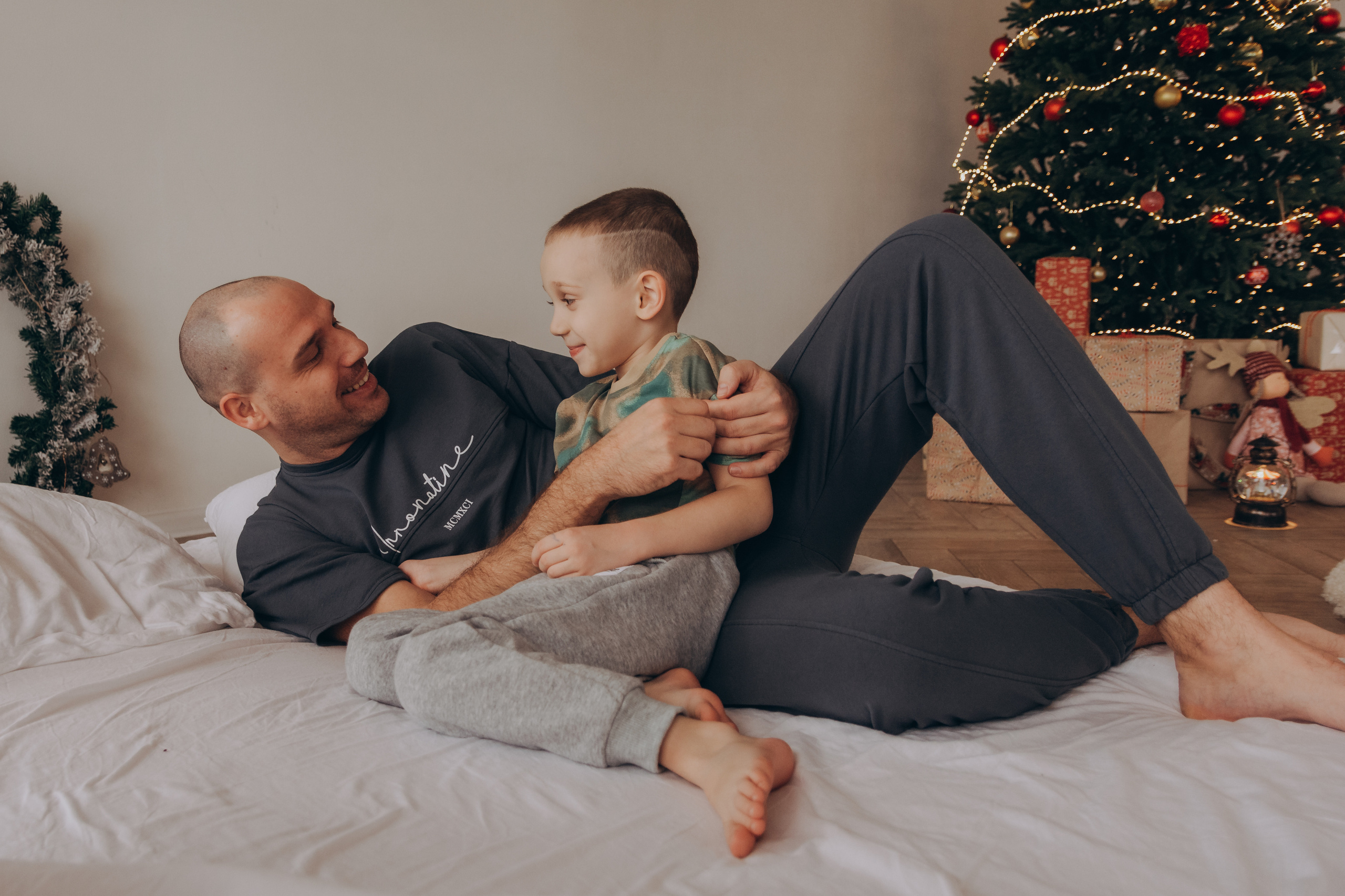 Новогодняя фотосессия Юлия и семья. Семейный и детский фотограф Кущ Наташа