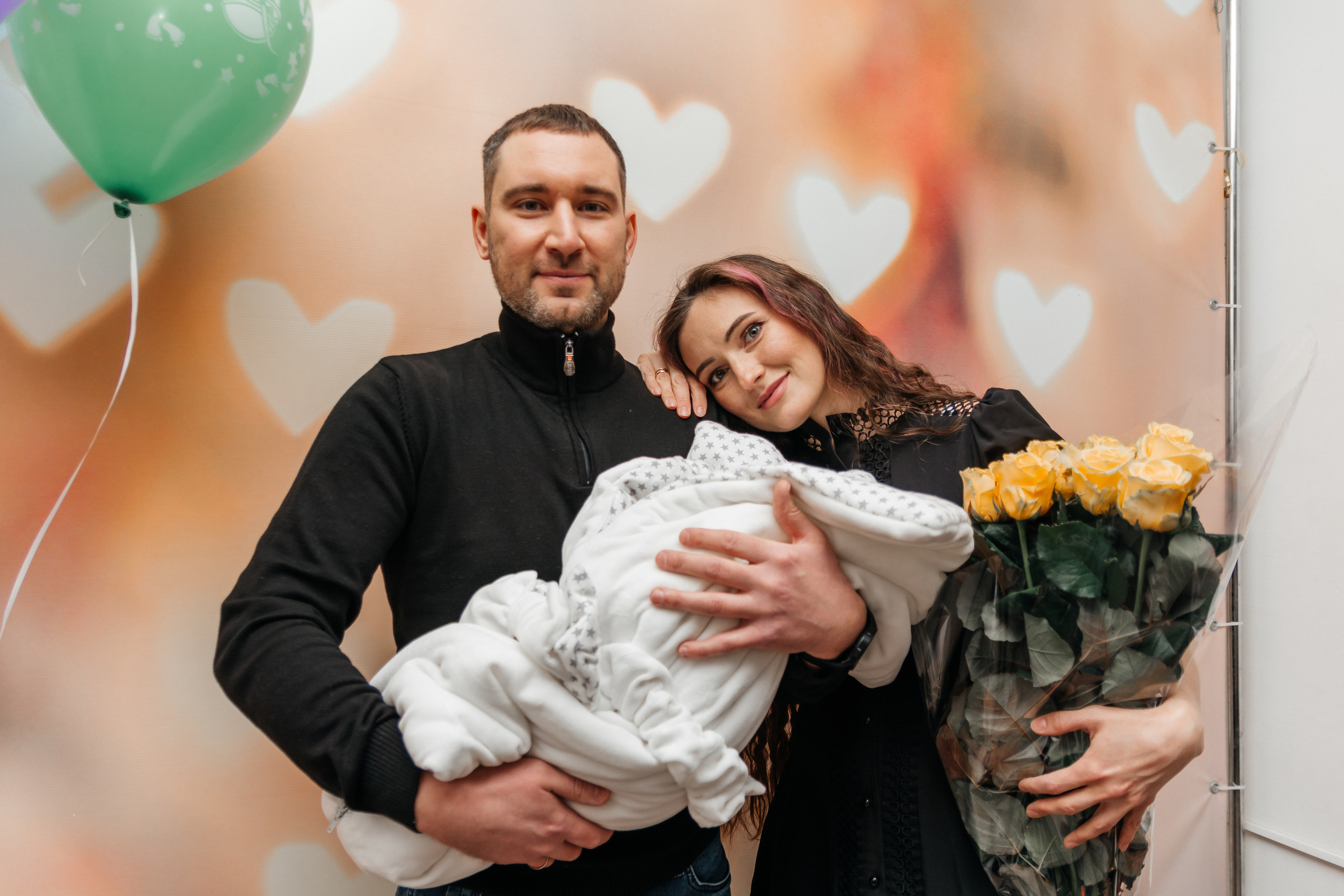 Выписка из роддома Надя. Семейный и детский фотограф Кущ Наташа