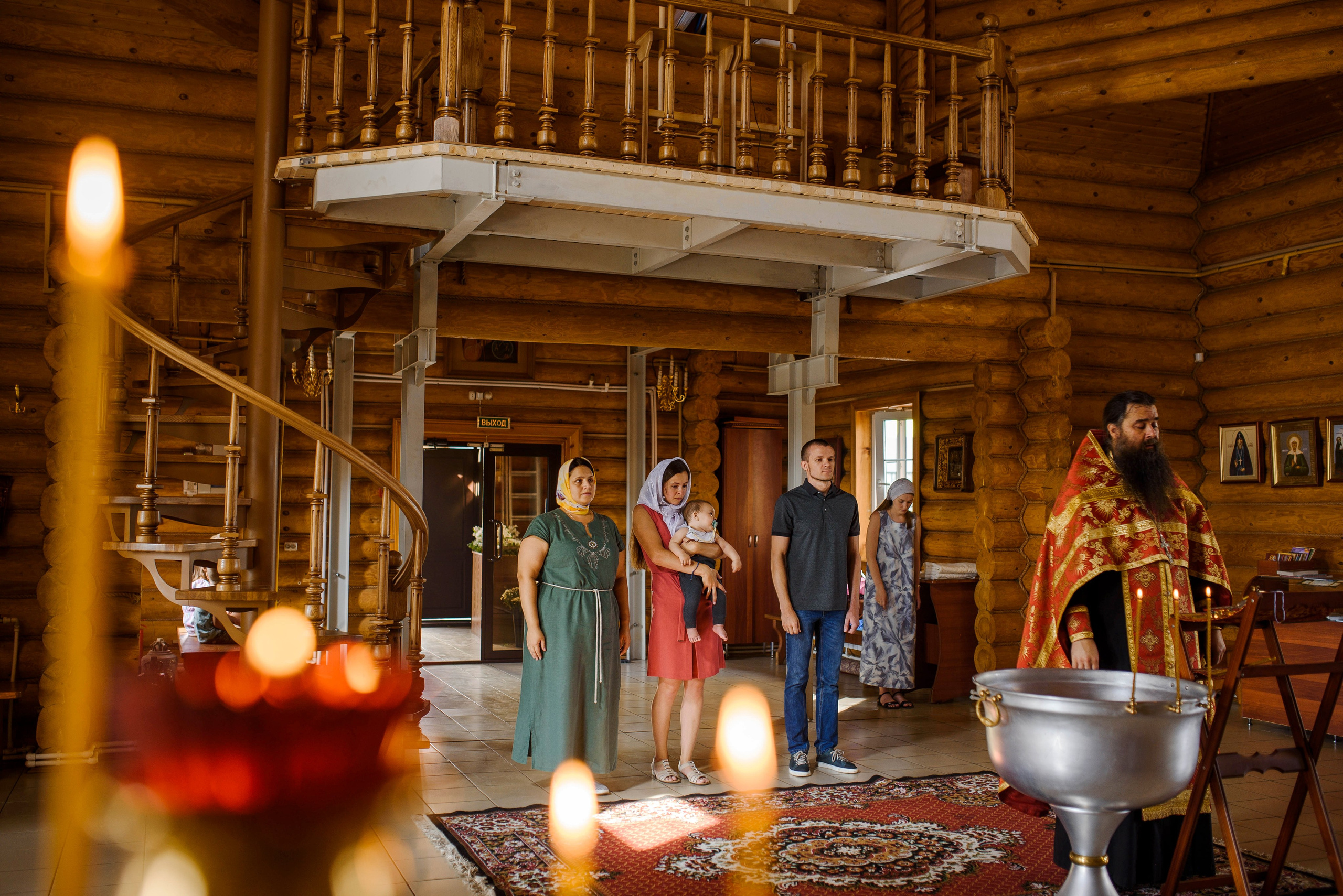 Крещение Олега. Храм святых мучеников Адриана и Наталии (дальнее Арбеково). Свадебный и семейный Фотограф в Пензе Татьяна Лапоногова