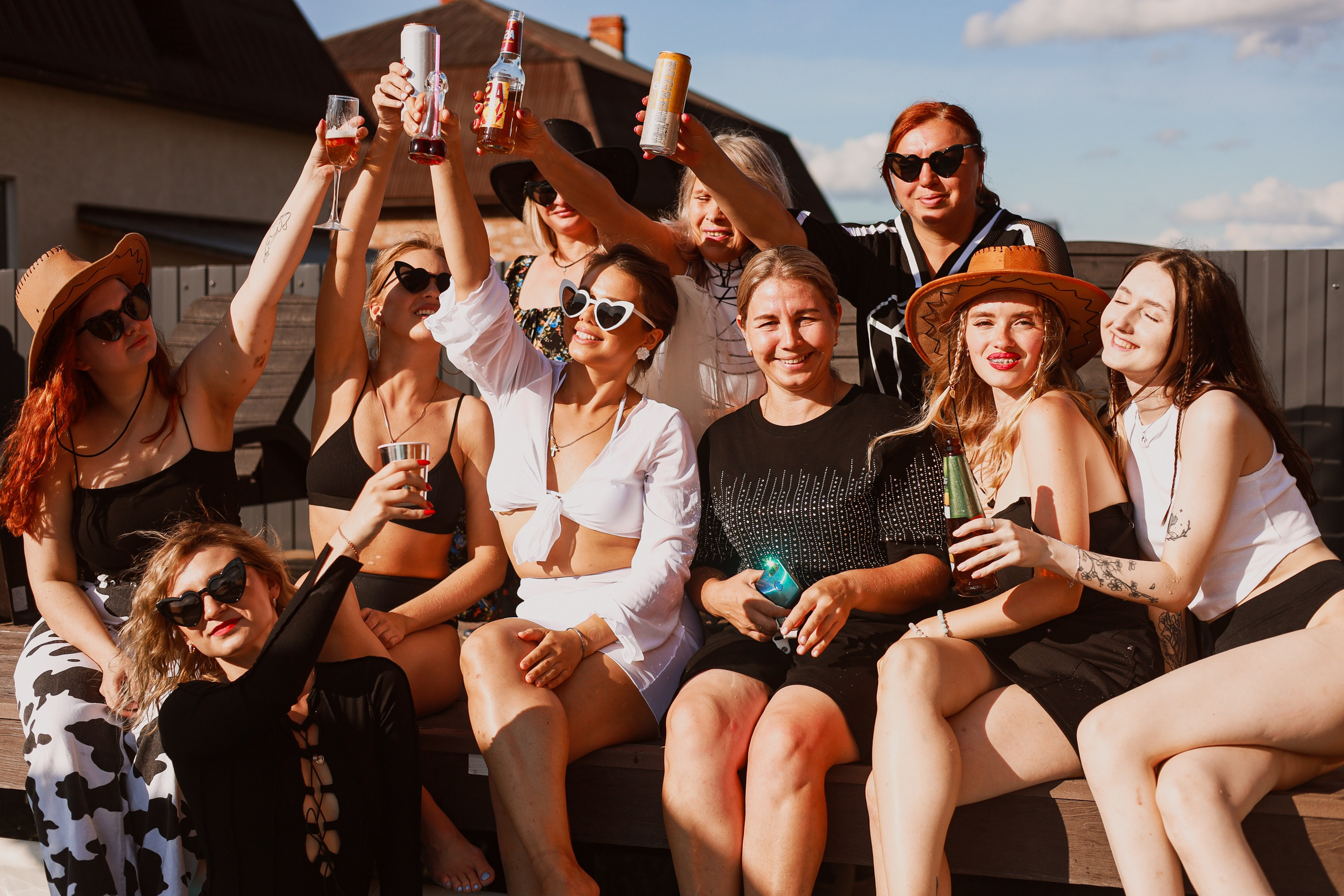 Girls party. Cowboy’s mood