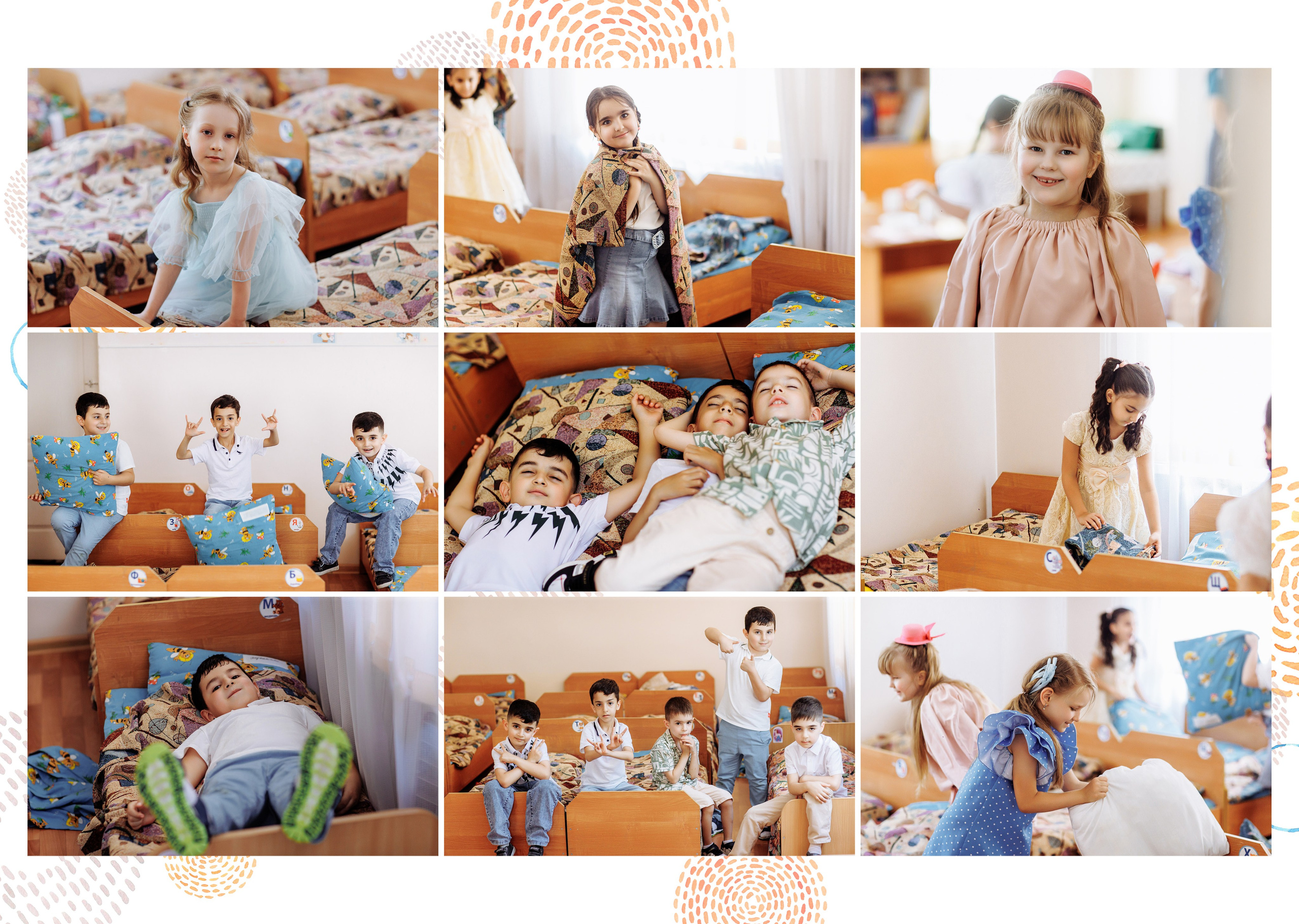 Дети  кушают и готовятся ко сну в детском саду