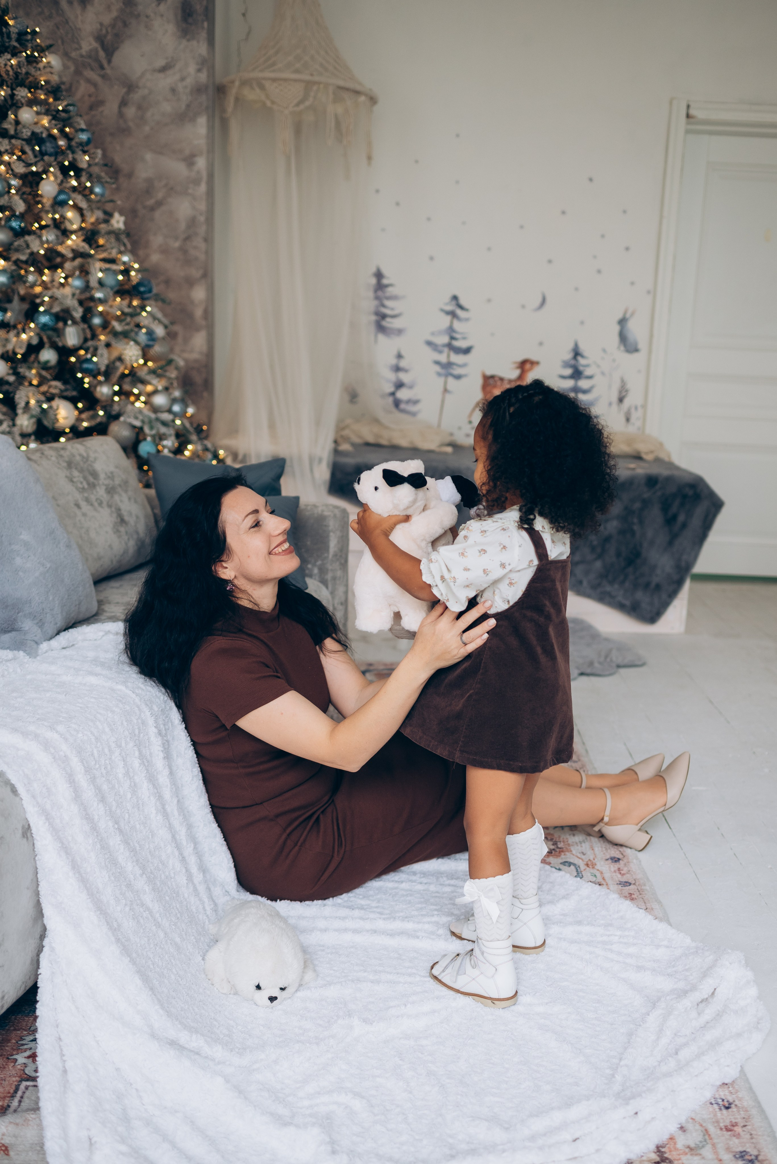 Новый год Наталья с дочкой. Семейный фотограф в Тюмени Ксения Мязитова