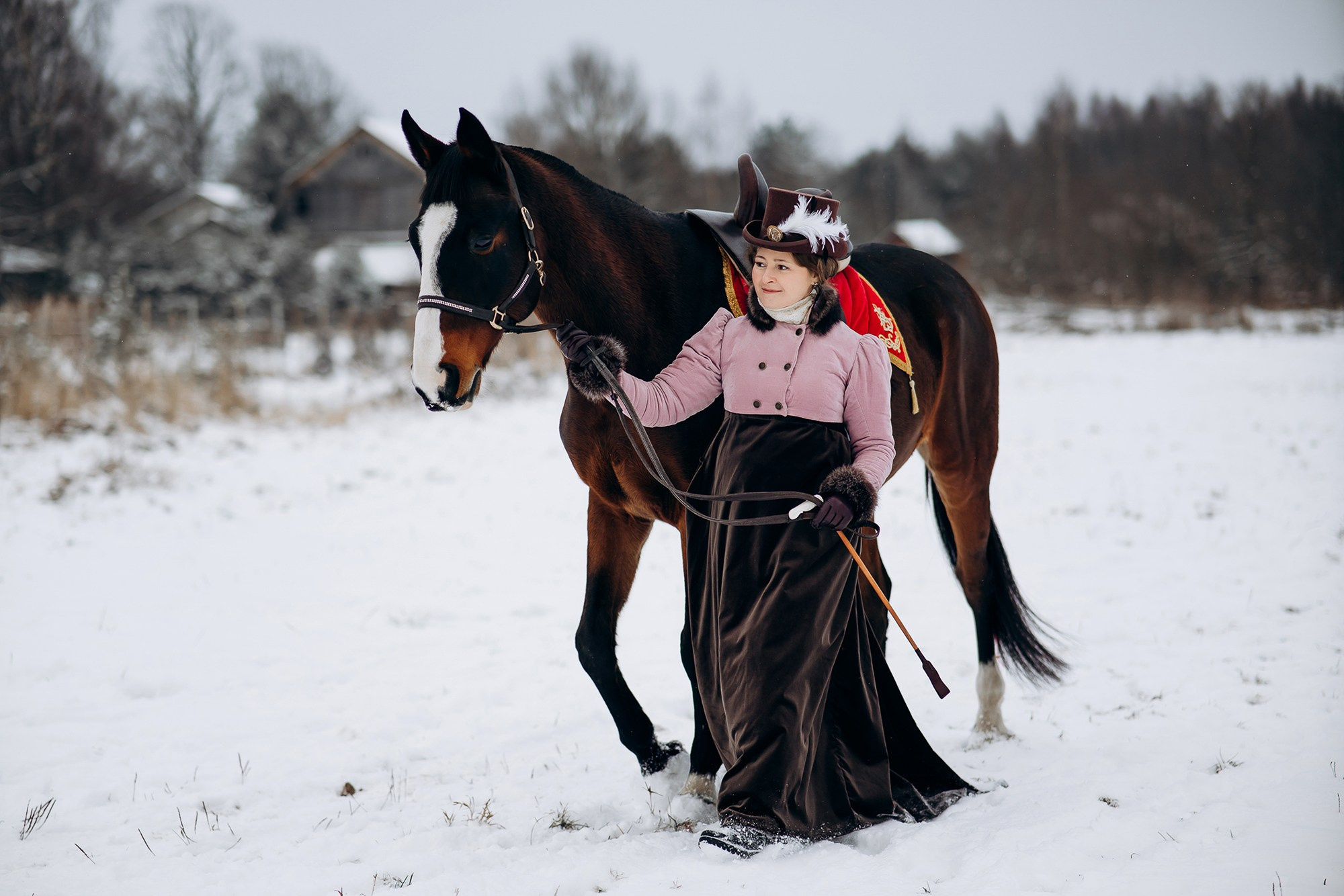 Фотосессия с лошадью в историческом образе. Свадебный и репортажный фотограф в Ярославле Евгений Сальников