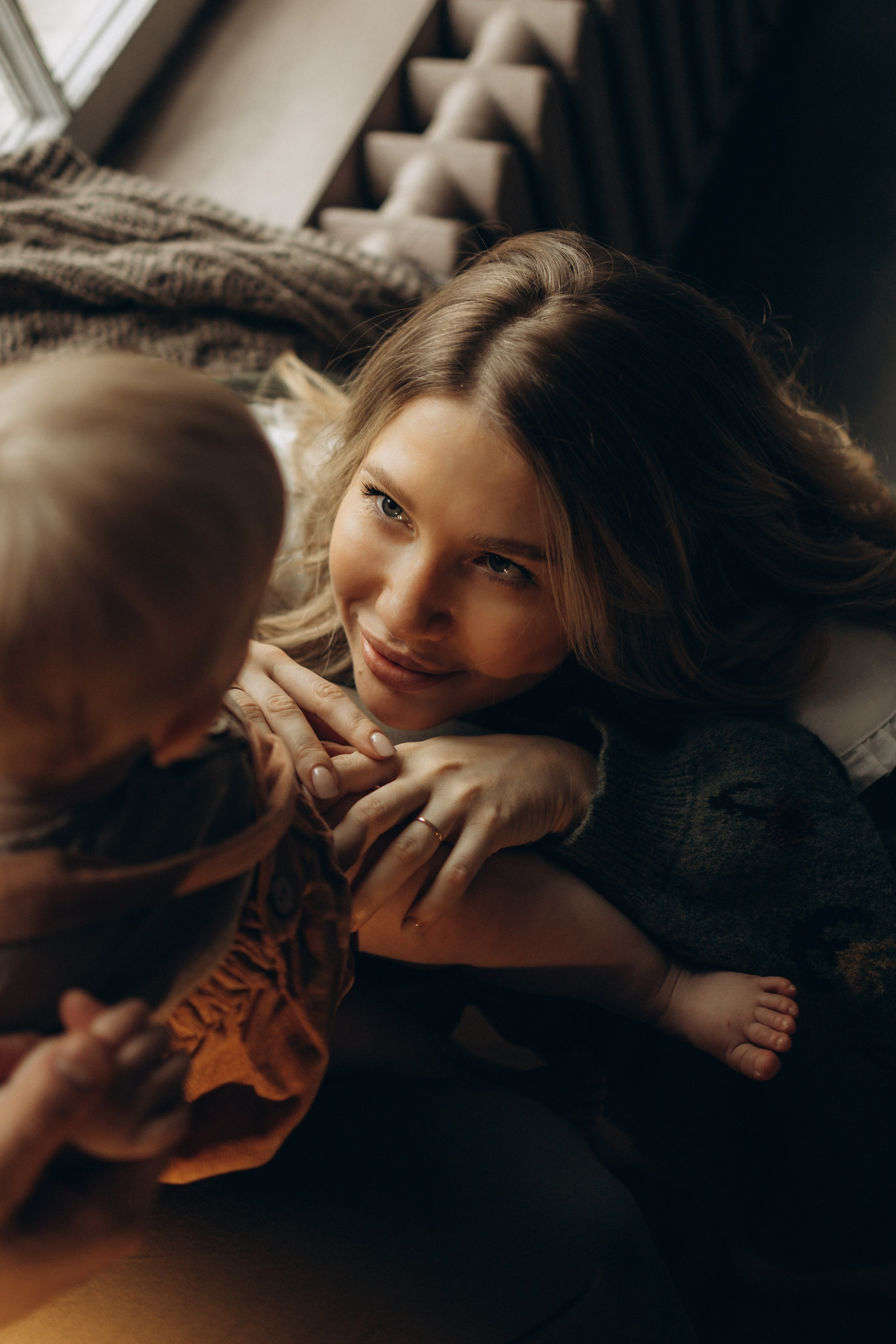 Оля, Никита и малыш Мирослав. Семейный, домашний, ньюборн фотограф Москва Цветкова Елизавета