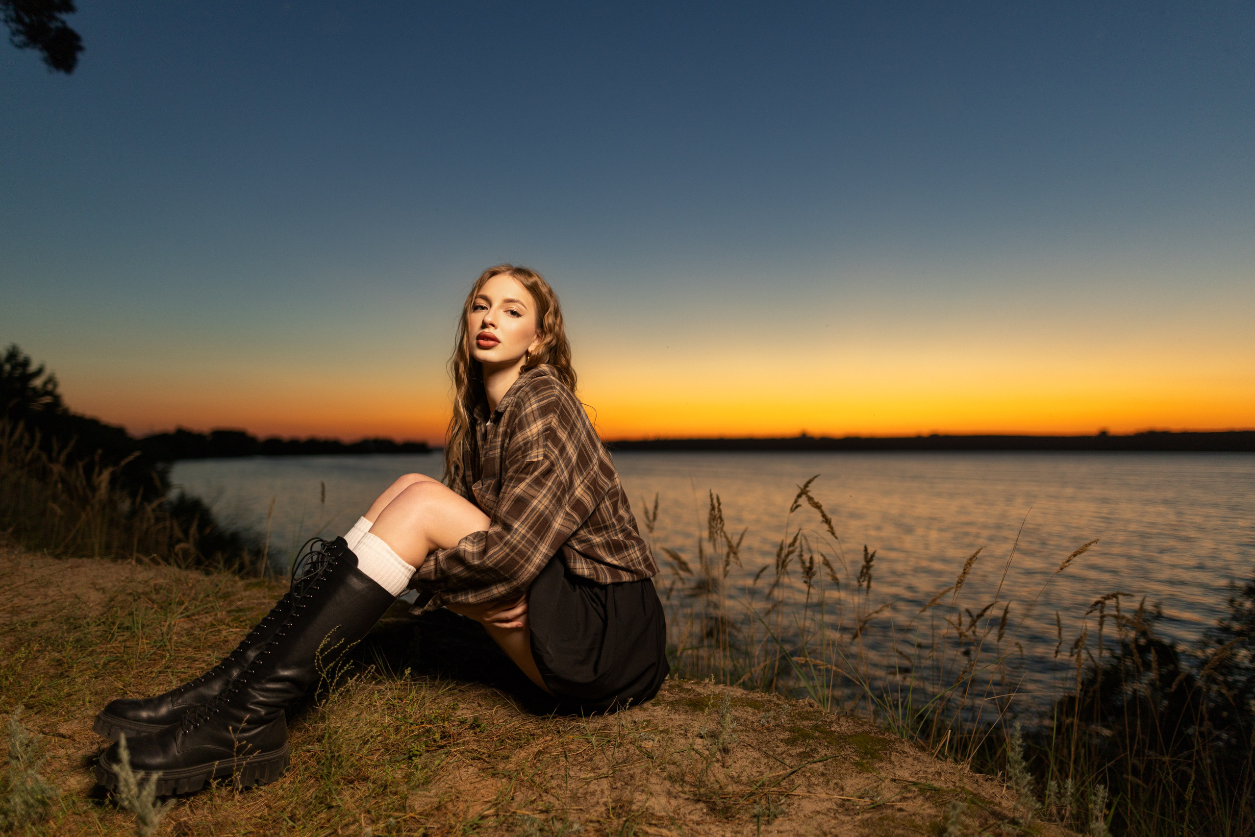 Вечерний фотосет с Ксенией на побережье с дополнительным светом для «себя». Дмитрий Шульгин, портретный фотограф в Воронеже
