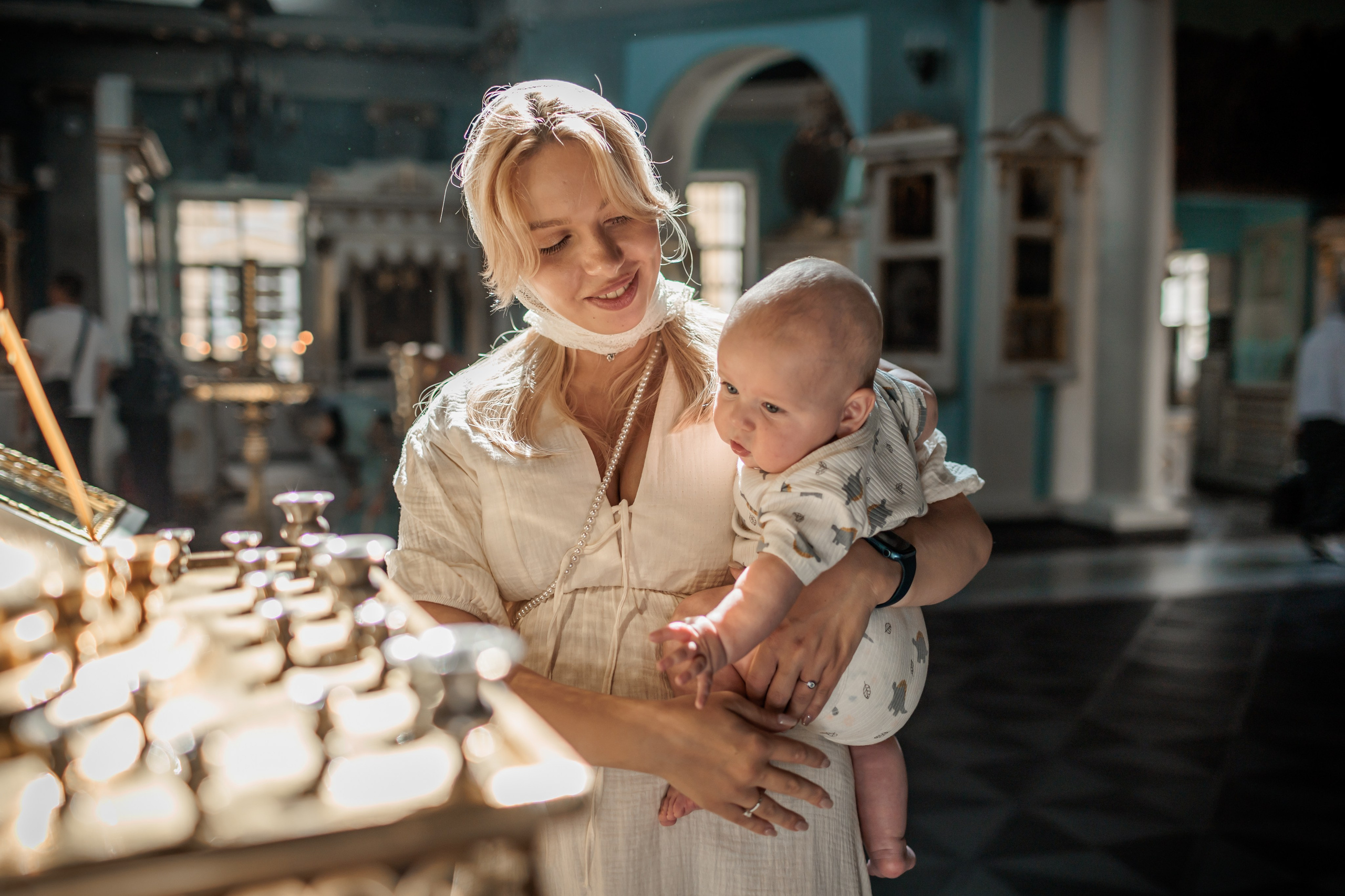 Крещение в Храме Успения Пресвятой Богородицы в Косино. Профессиональный фотограф в Москве и Мо Мария Шантарёва