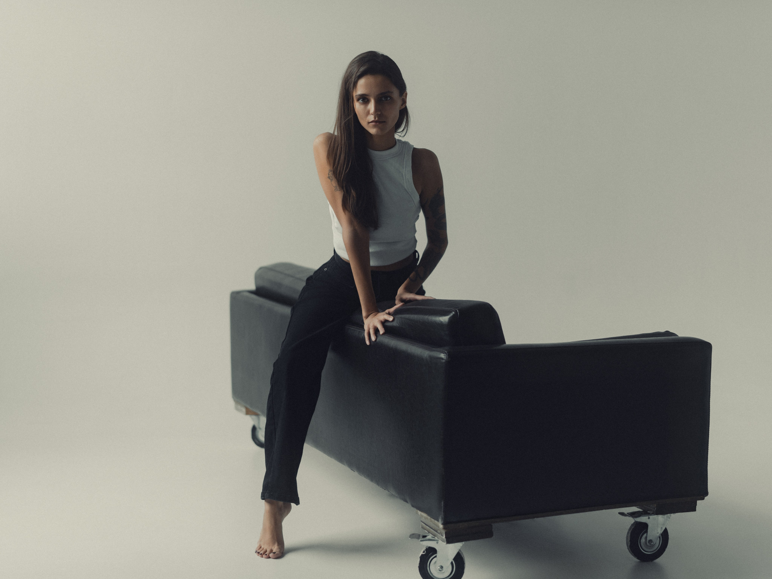 Студийная фотосъемка с Алиной на циклораме в Казани