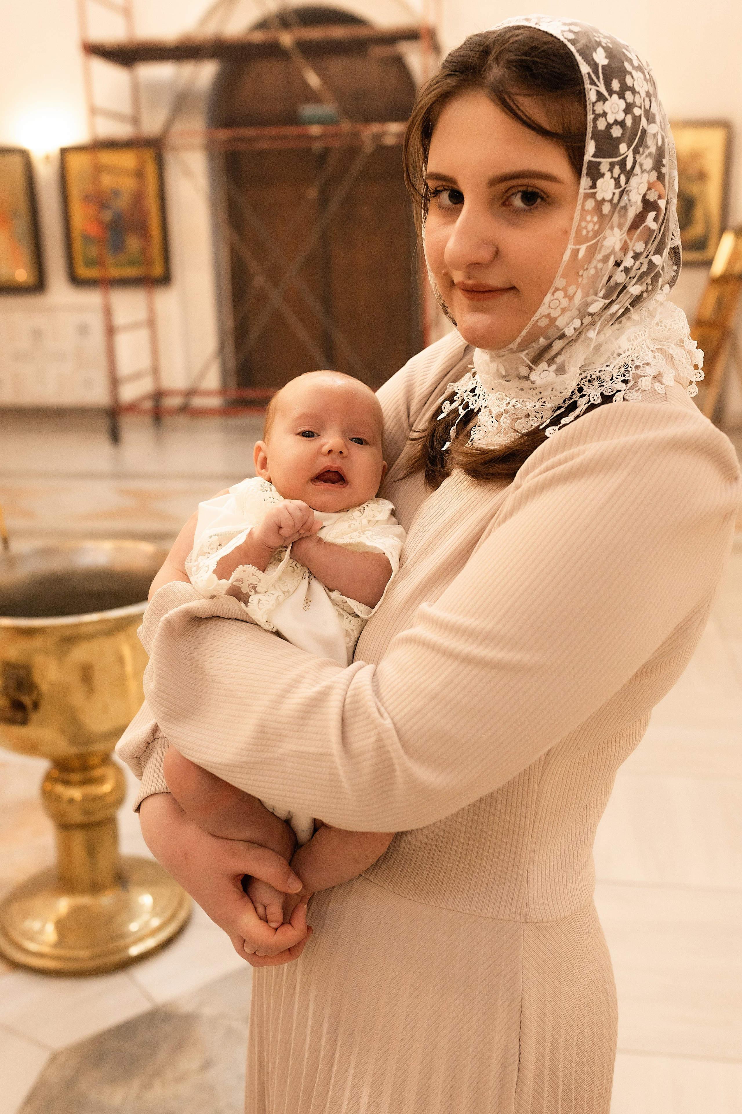 Таинство крещения Алисы. Фотограф в Железнодорожном и Балашихе