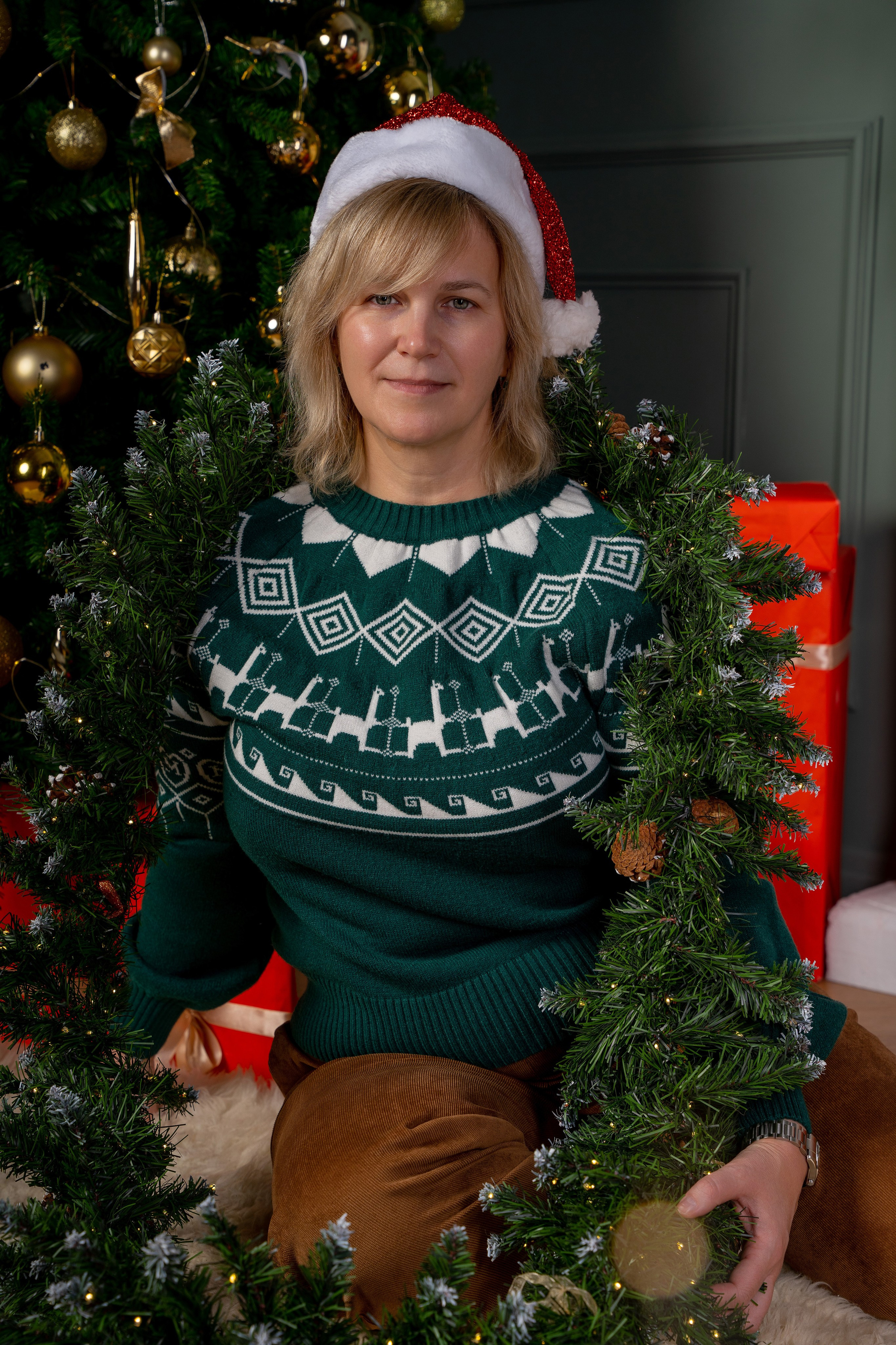 Семейная новогодняя фотосессия. Профессиональный фотограф Ковалева Олеся