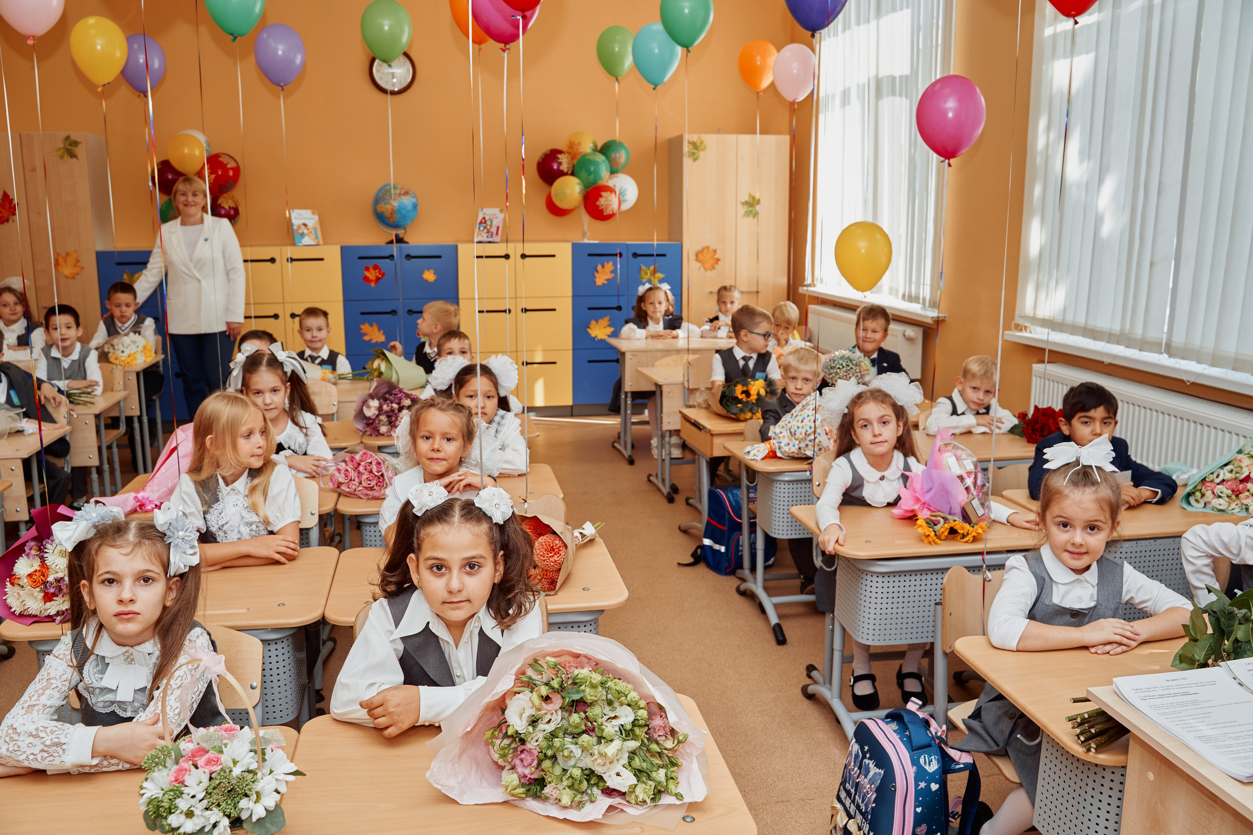 1 сентября 1Ж класс. Фотограф Москва Арина Клокова