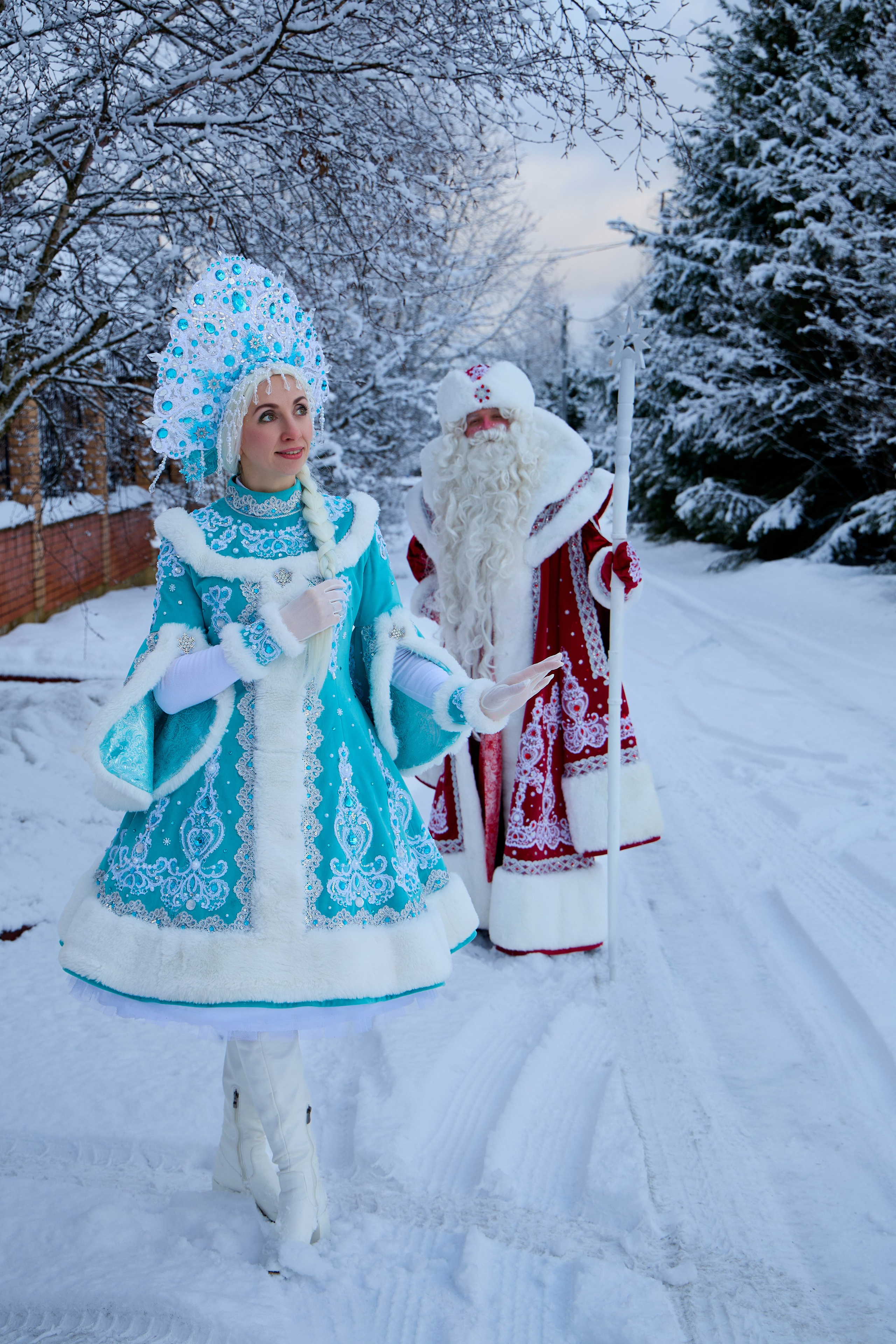 Дед Мороз и Снегурочка. Свадебный фотограф Москва и Московская область Борисов Сергей