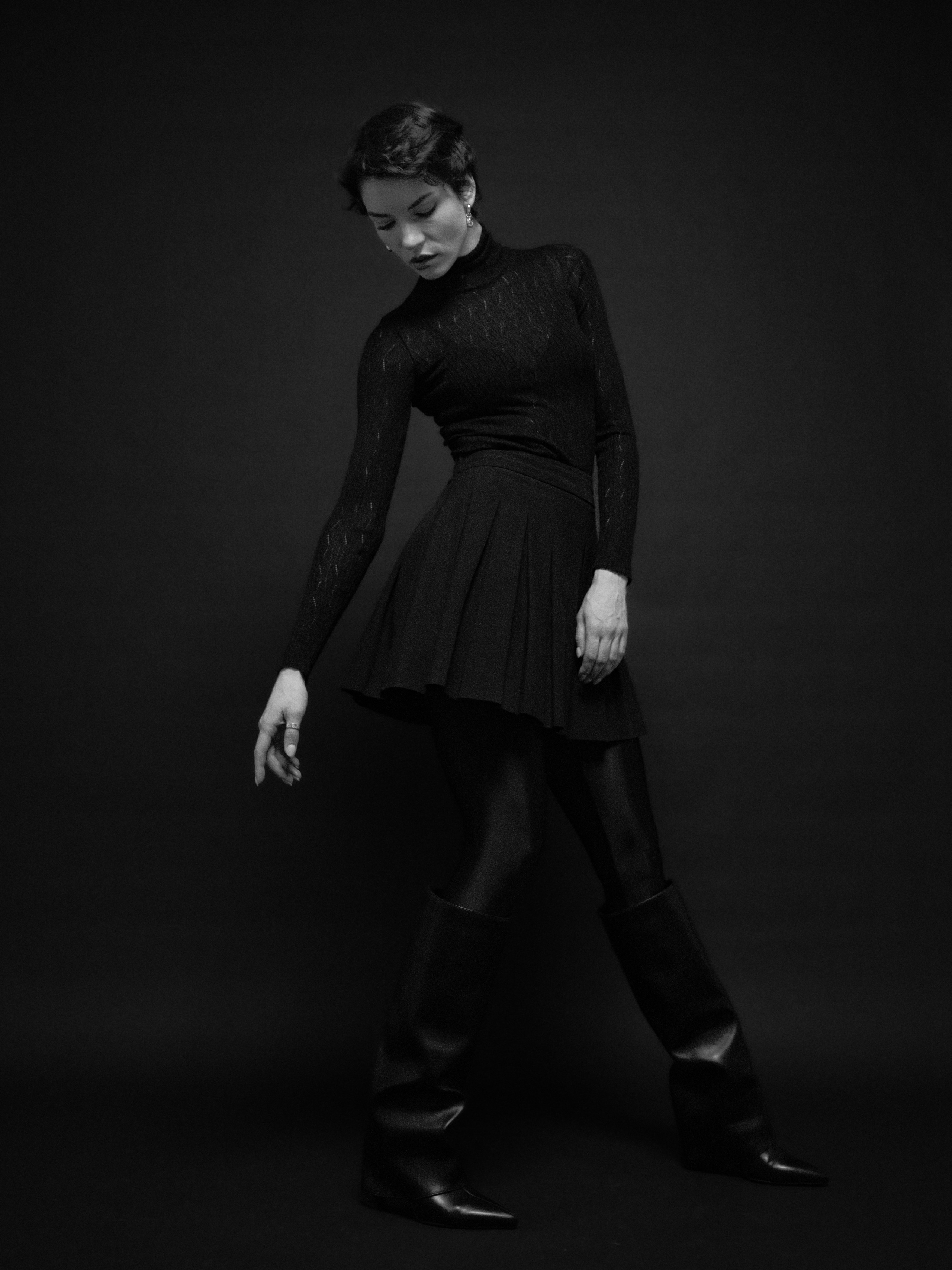 Женская студийная фотосессия