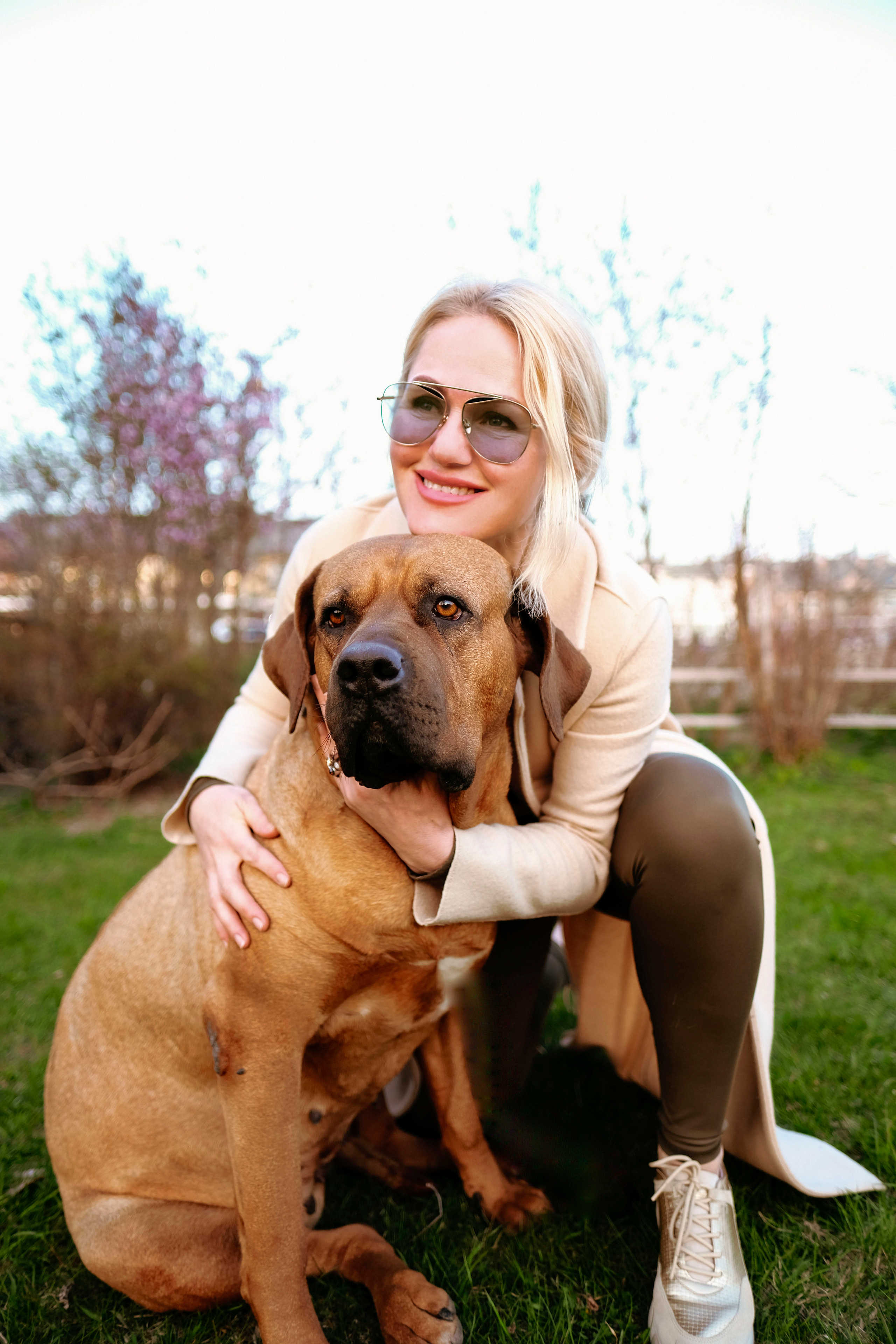 Прогулка Оксаны с собакой. Студийный, портретный, семейный фотограф Южно-Сахалинска Яна Радаева