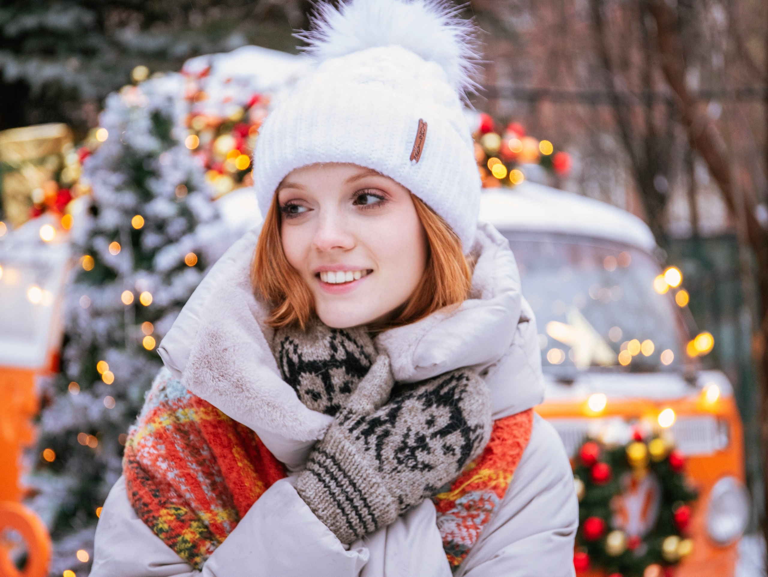 Новогодняя съемка с локацией «автобус». Свадебный и семейный фотограф в Москве Мила Широких