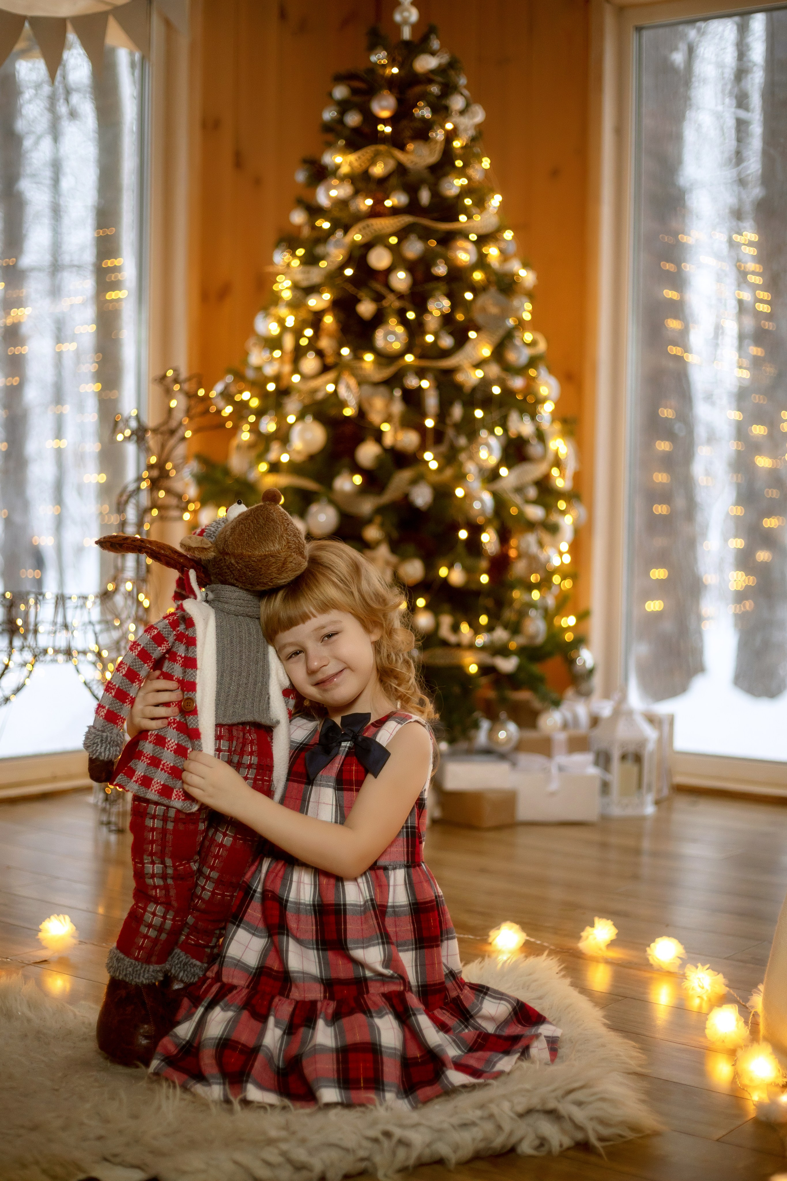 Новогодние Сергей, Татьяна и Мирослава. Детский и семейный фотограф г. Чебоксары Оля Горбунова
