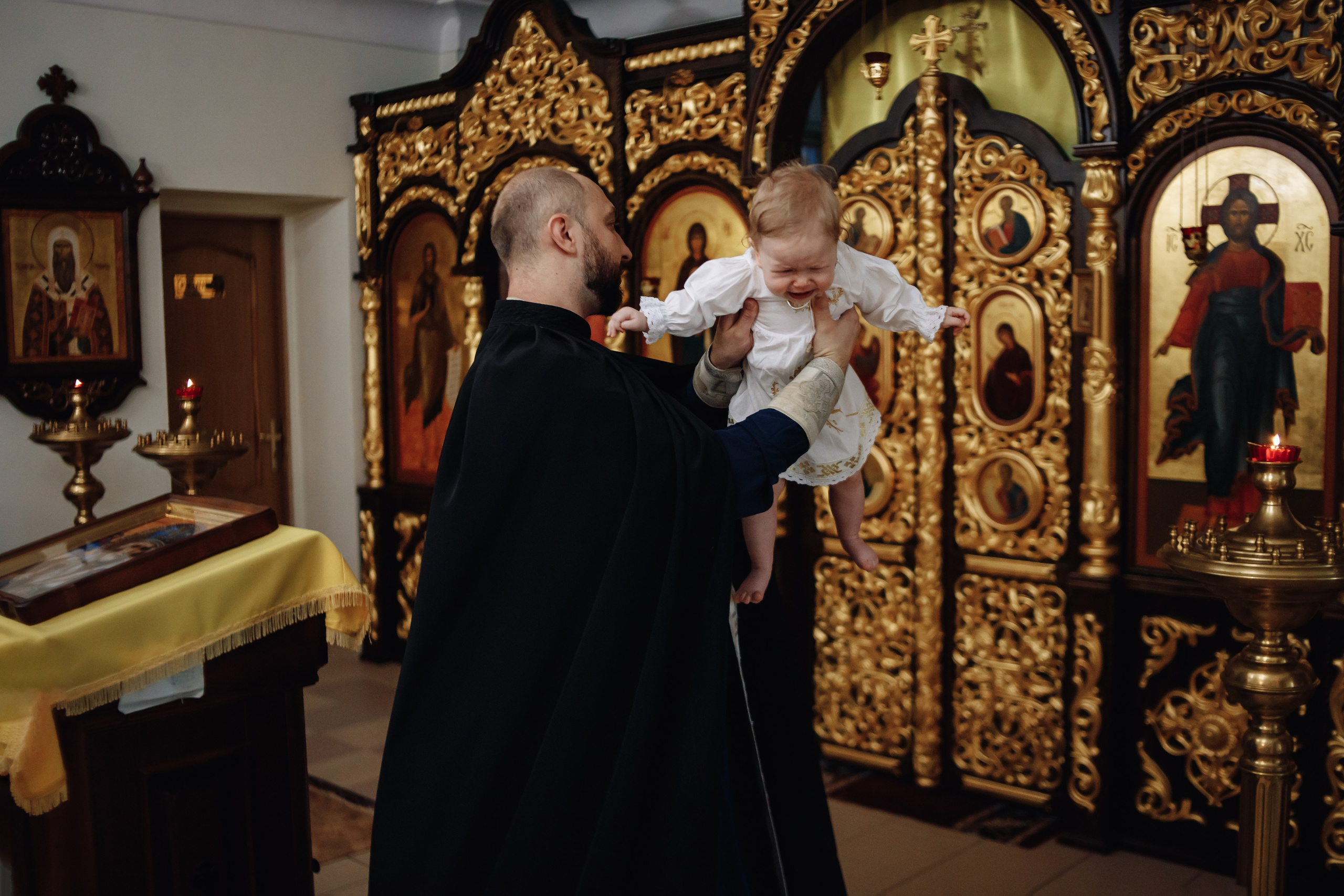 Таинство крещения в Тихорецке. Свадебный и семейный фотограф в Краснодарском крае Мария Данилкина