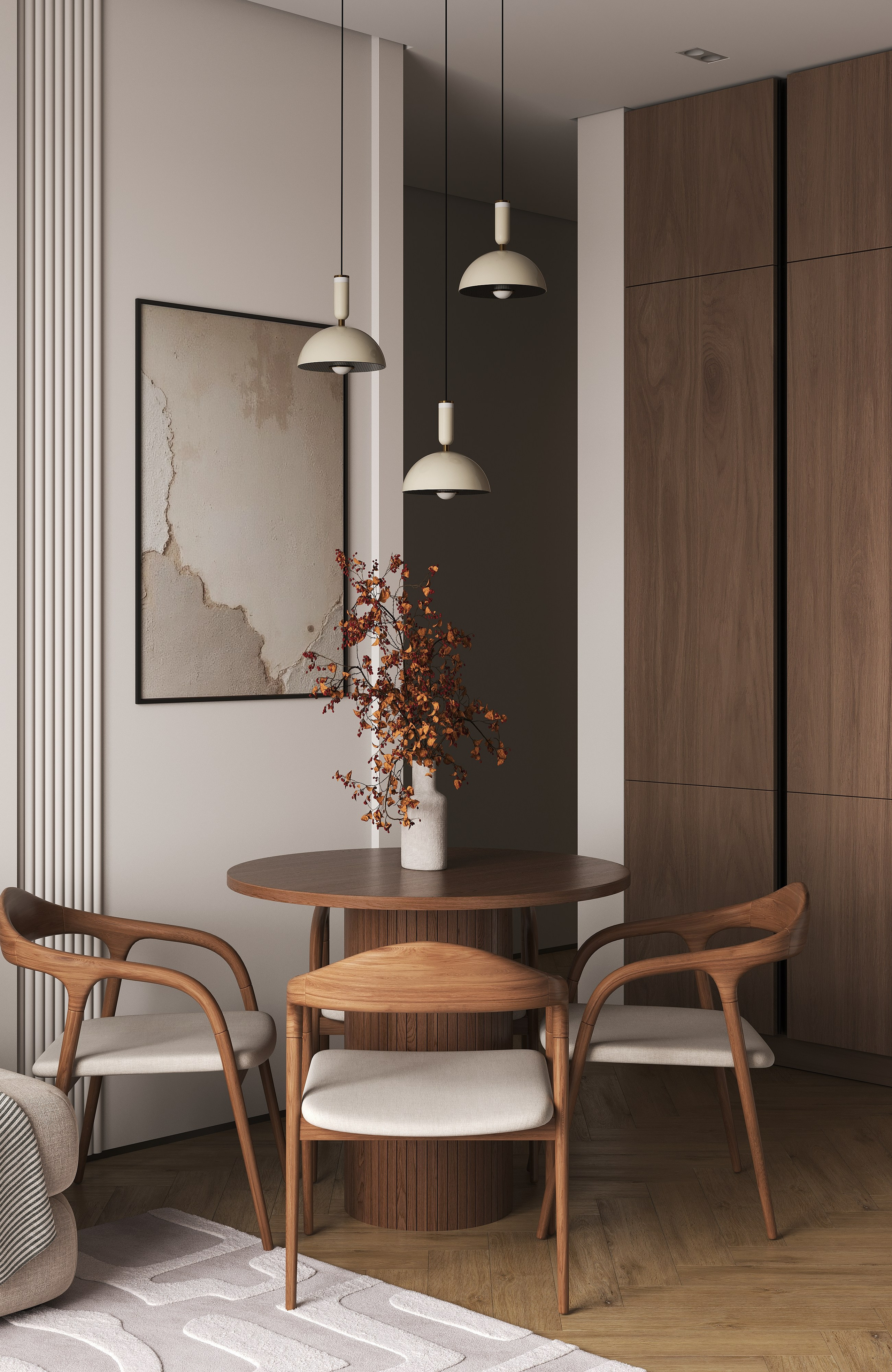 16  m² КУХНЯ-ГОСТИНАЯ. 3d визуализатор