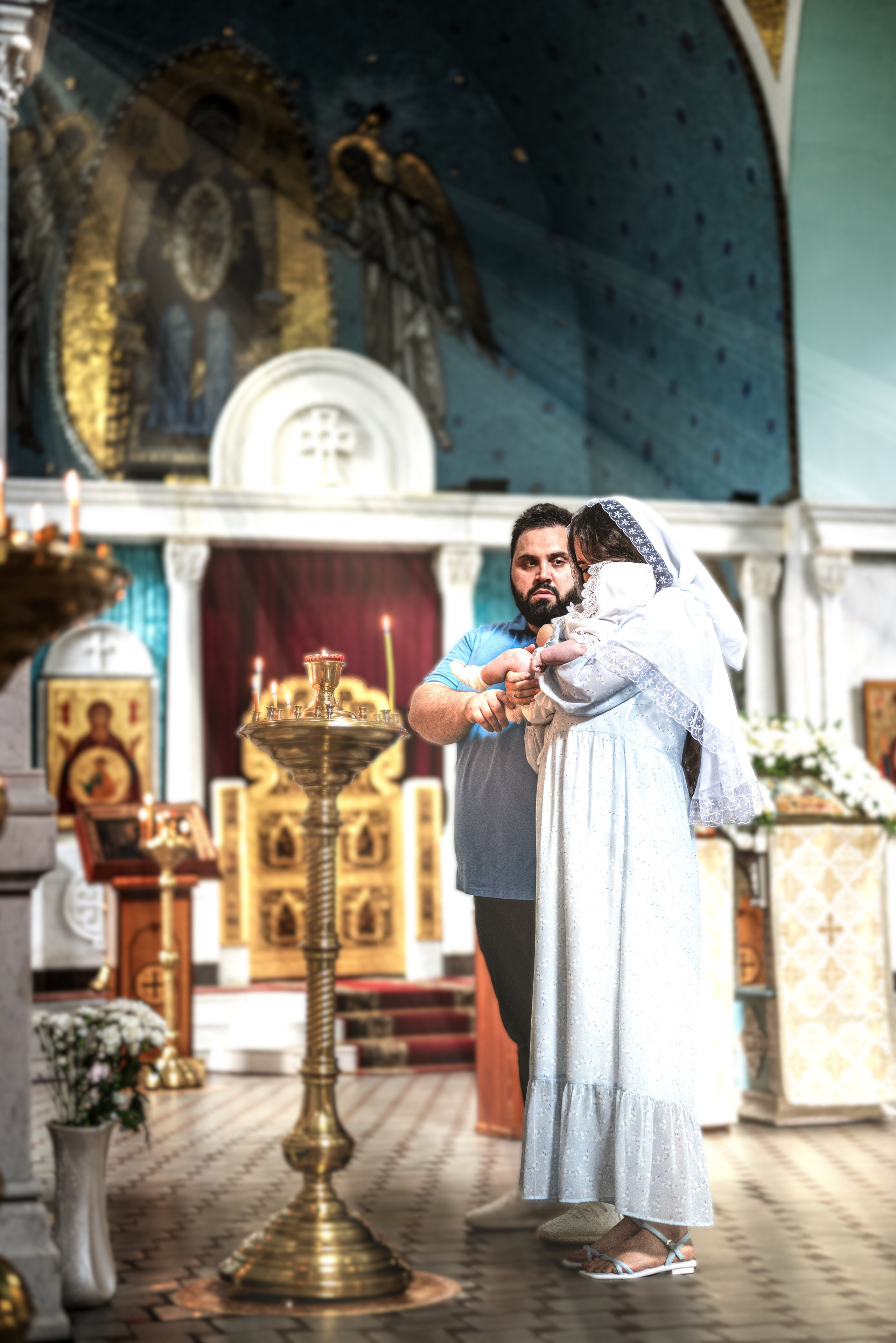 Крещение Анна. Семейный и детский фотограф Москва