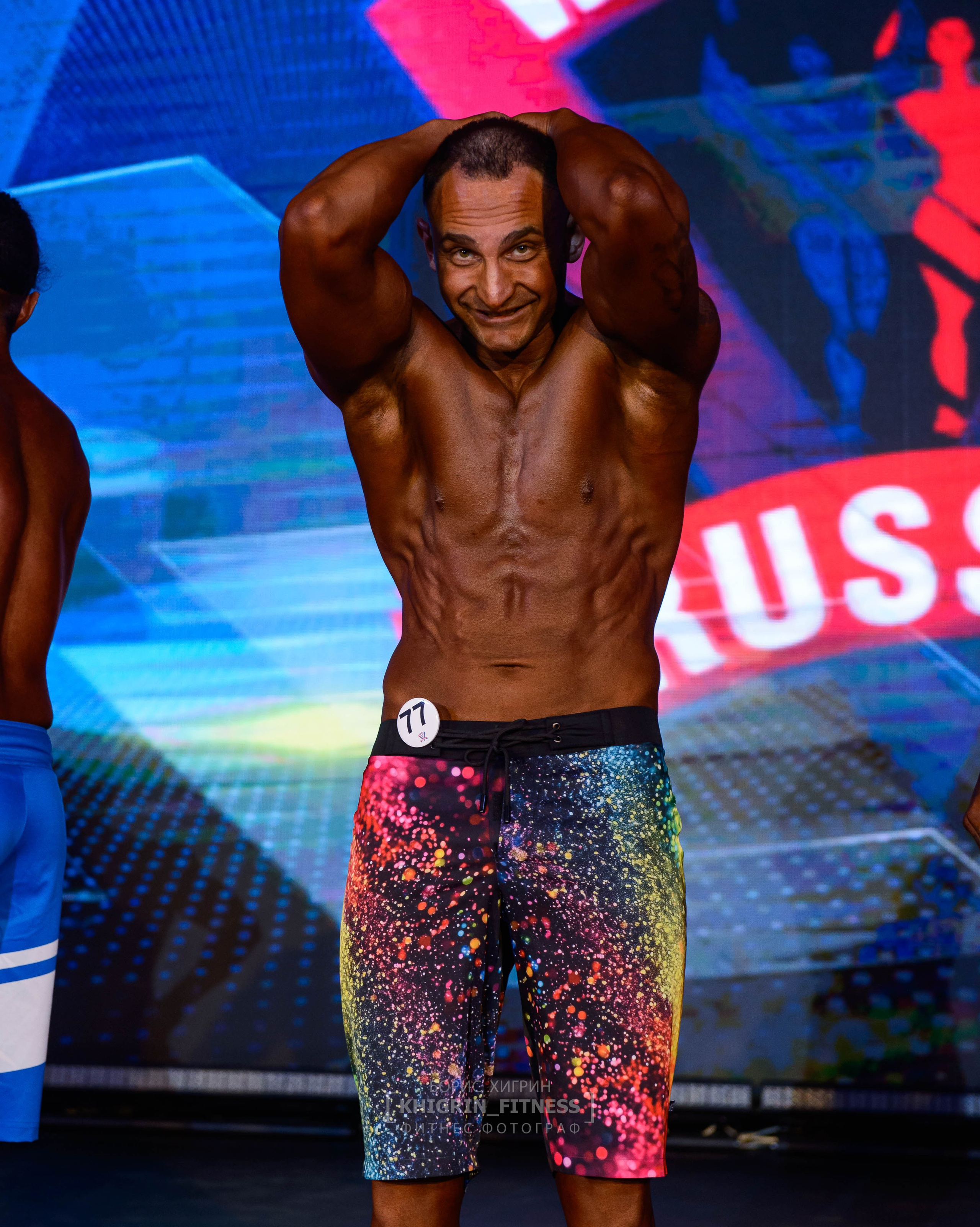 Съёмка на турнирахпо бодибилдингуWFF WBBF Russia