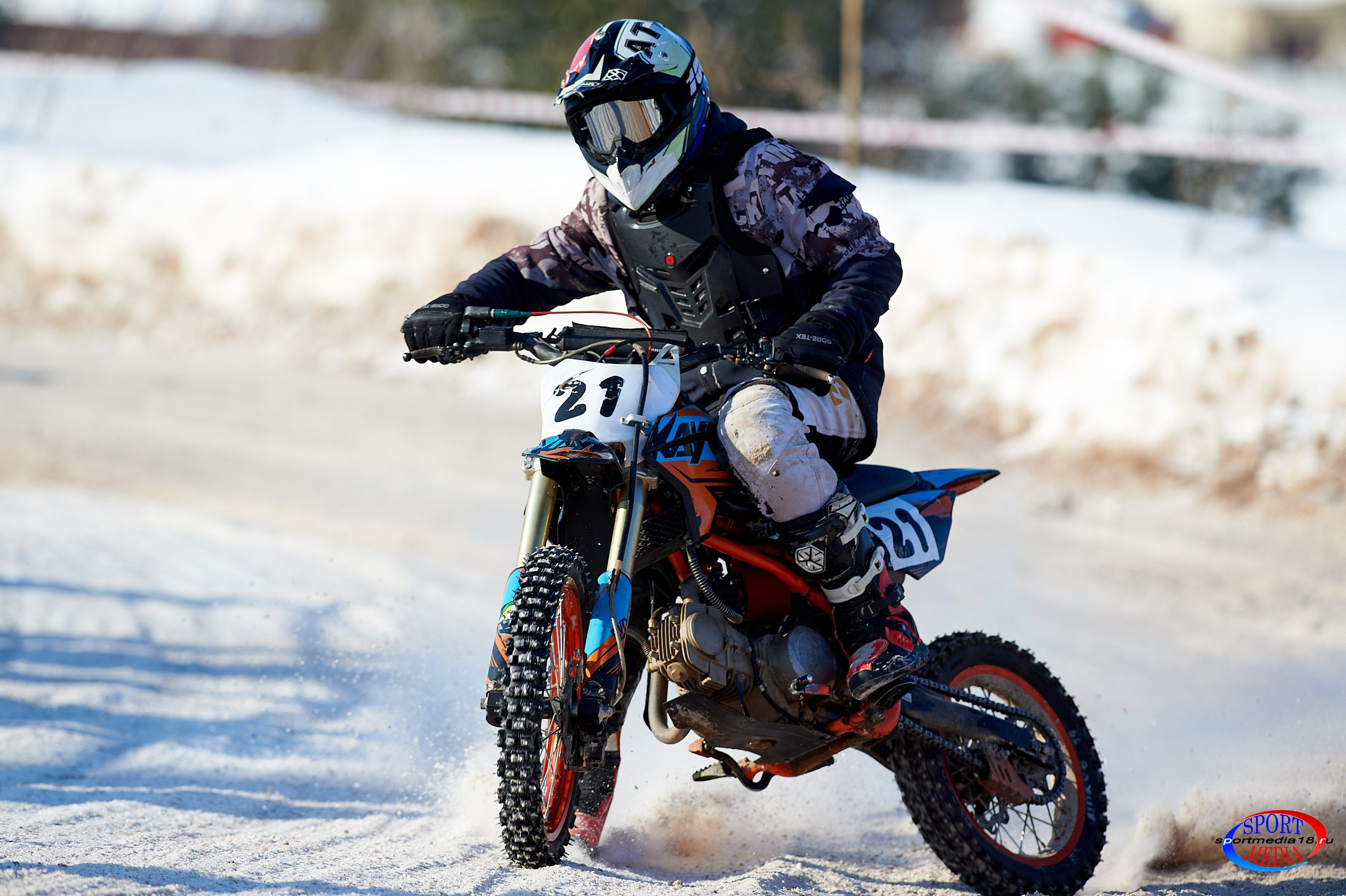 3 этап Кубка Удмуртской Республики по мотокроссу. Воткинск 23.02.2025. Спортивный репортажный фотограф в Ижевске Сергей Мерзляков