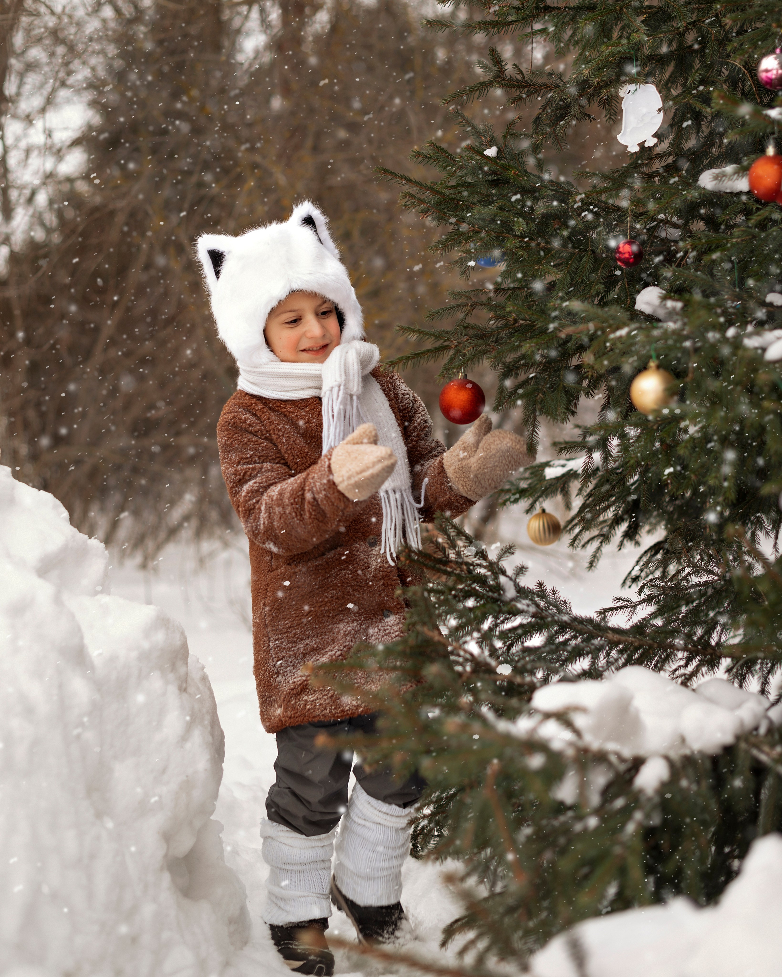 Новогодняя деревенская ретро история. Детский и семейный фотограф г. Москва Оксана Катаджи