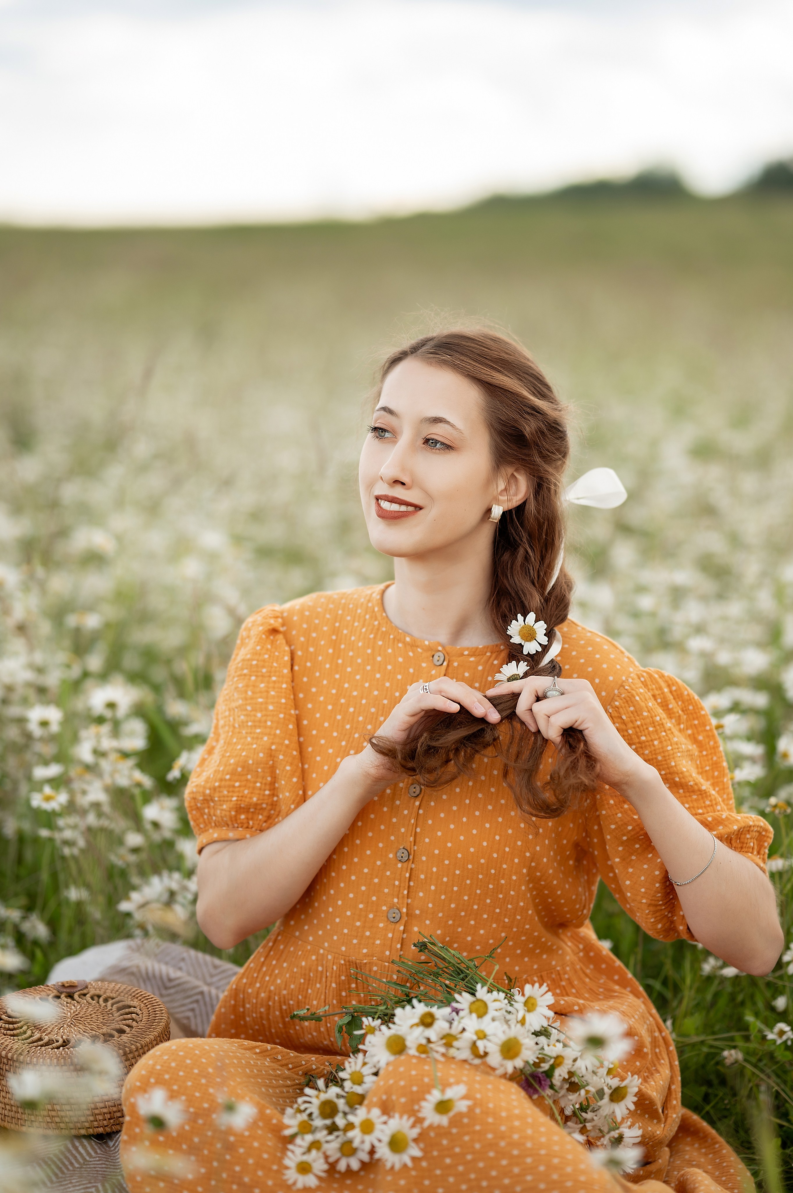 Ромашковое поле. Детский и семейный фотограф г. Москва Оксана Катаджи