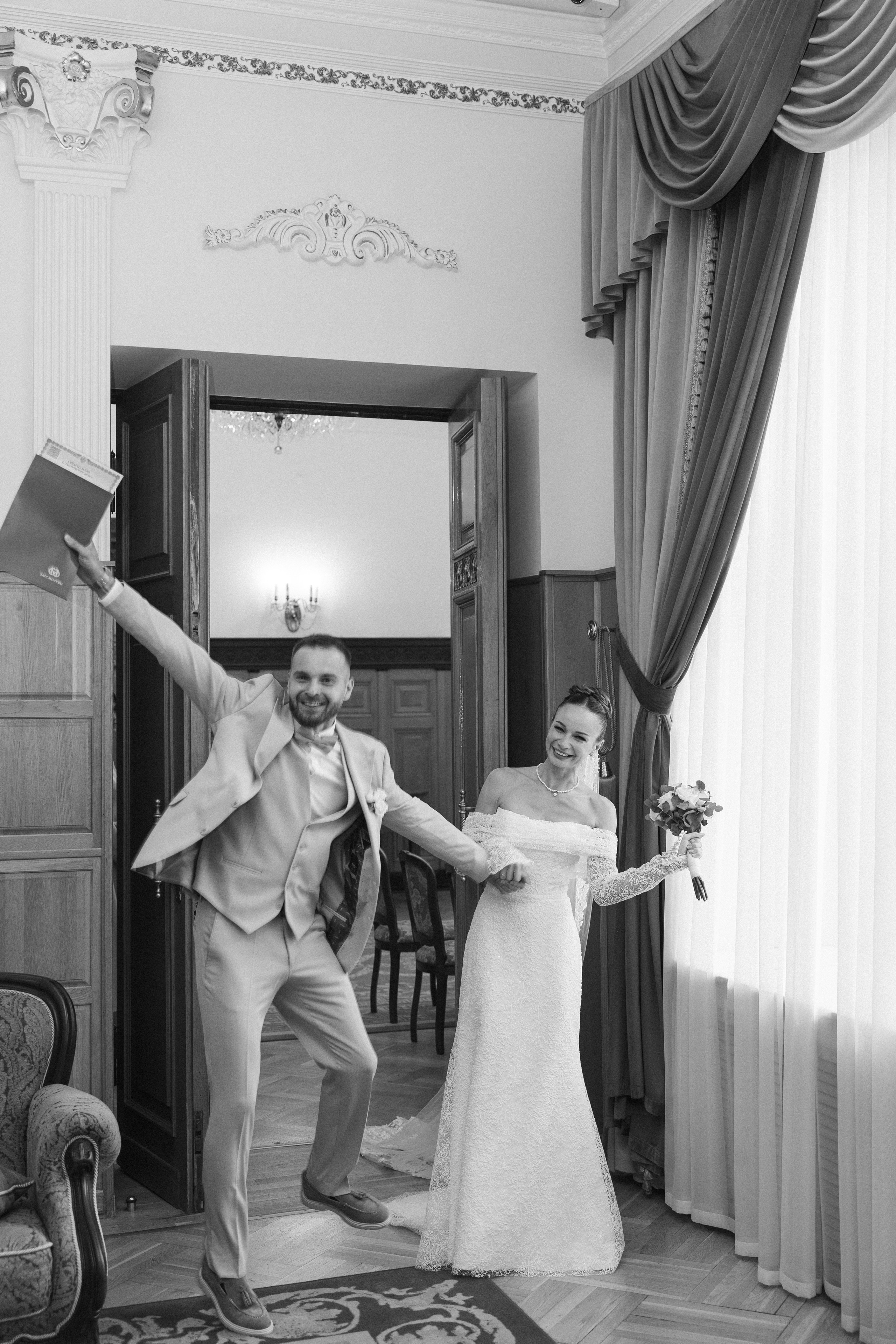 Стильная свадебная фотосессия. Свадебный фотограф в Москве Полина Лелетко