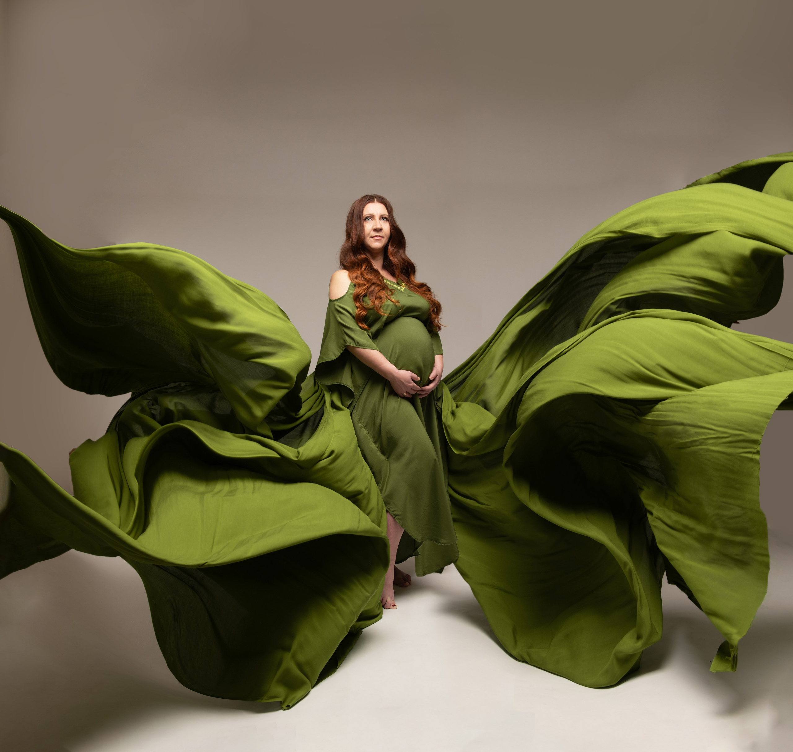 Платья — ткани — аксессуары. Фотосессия беременности — Крылова Натали — Москва