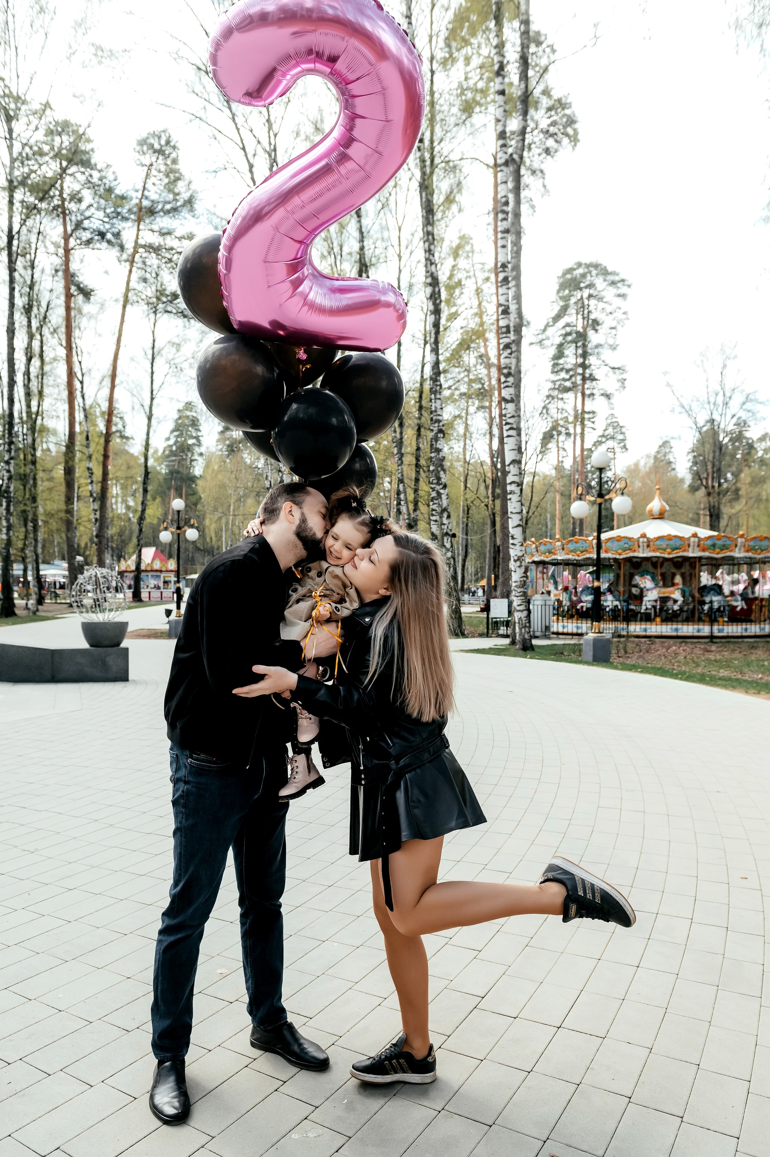 Кристина и семья, Ногинск, парк. Свадебный и семейный фотограф Виктория Носачёва. Щелково, Москва и МО