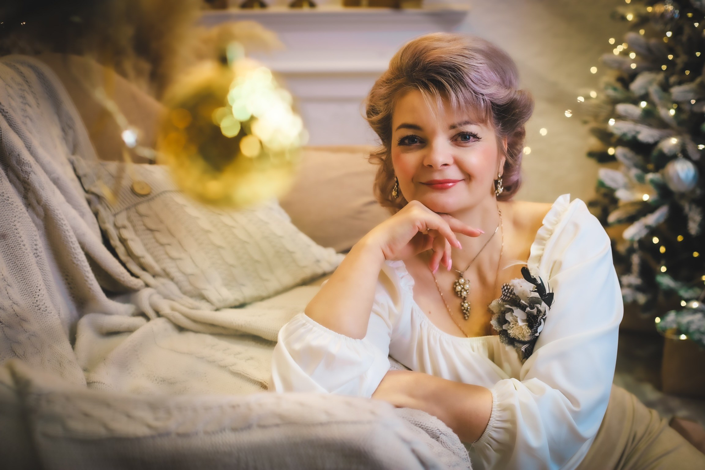 Новогодняя история Людмилы и Игоря. Фотограф беременности и семейных историй Эльвира Акарибе в городе Краснодар!