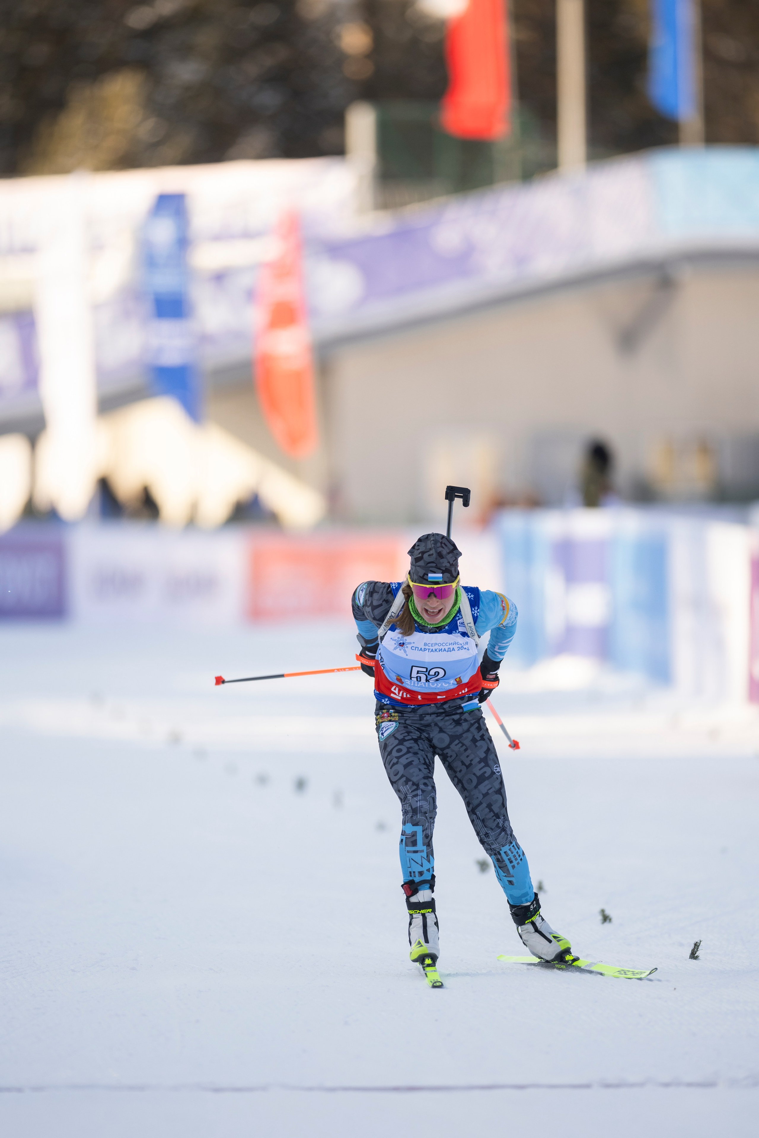 Всероссийская спартакиада по биатлону. Спринт. Женщины. Спортивный репортажный фотограф Казань Нафис Сиразетдинов