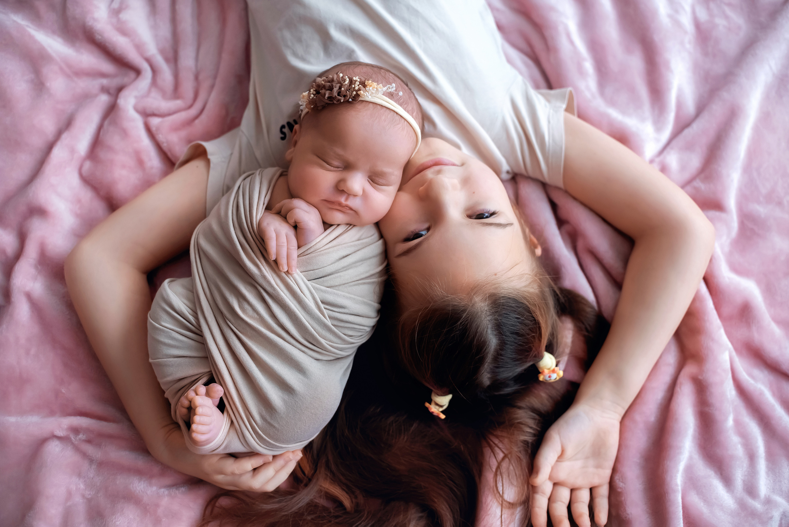 Есения и Ульяна. Детский фотограф новорождённых в Минске Боровик Екатерина