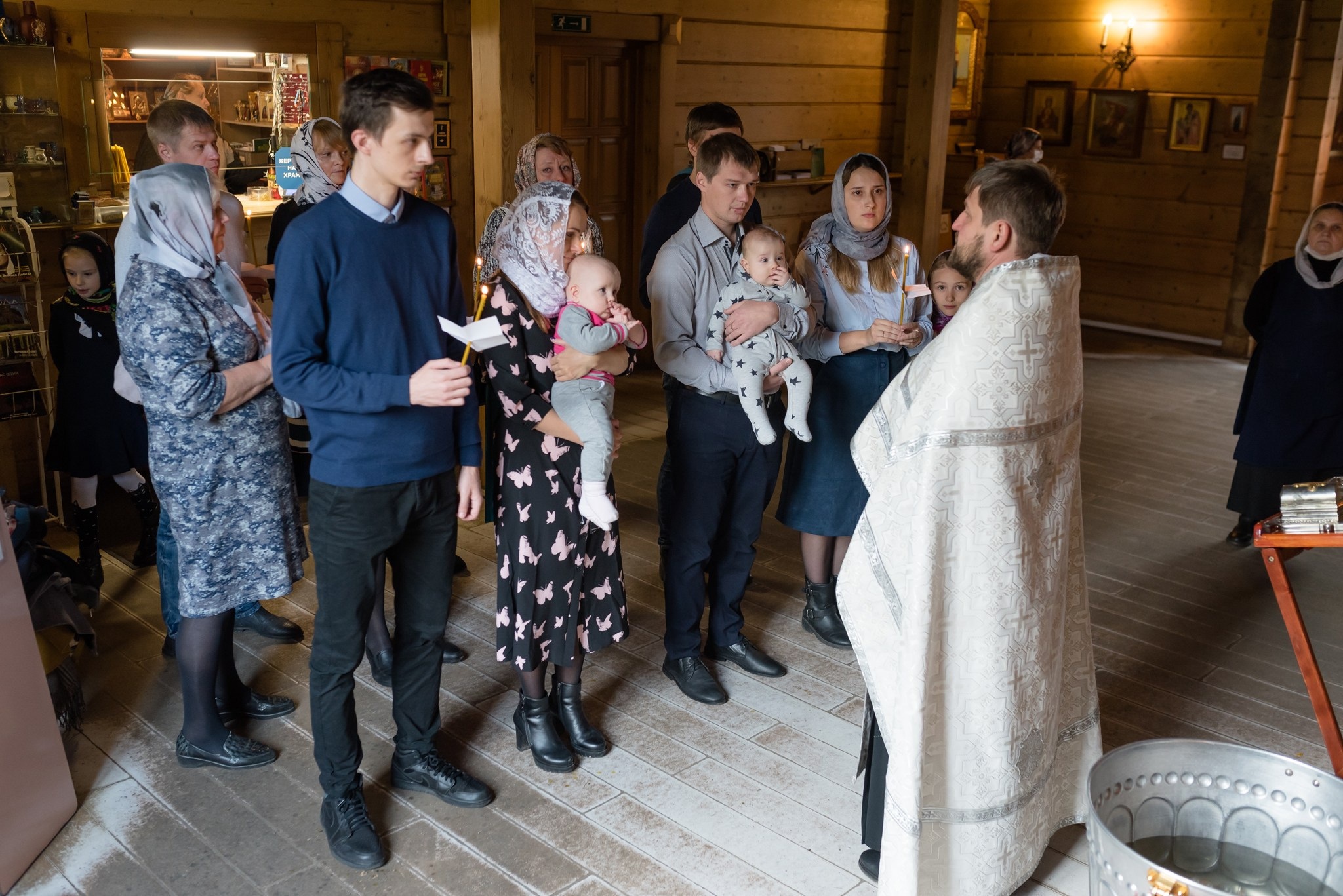 Крещение в церкви. Свадебный и семейный фотограф из Санкт-Петербурга Климов Анатолий