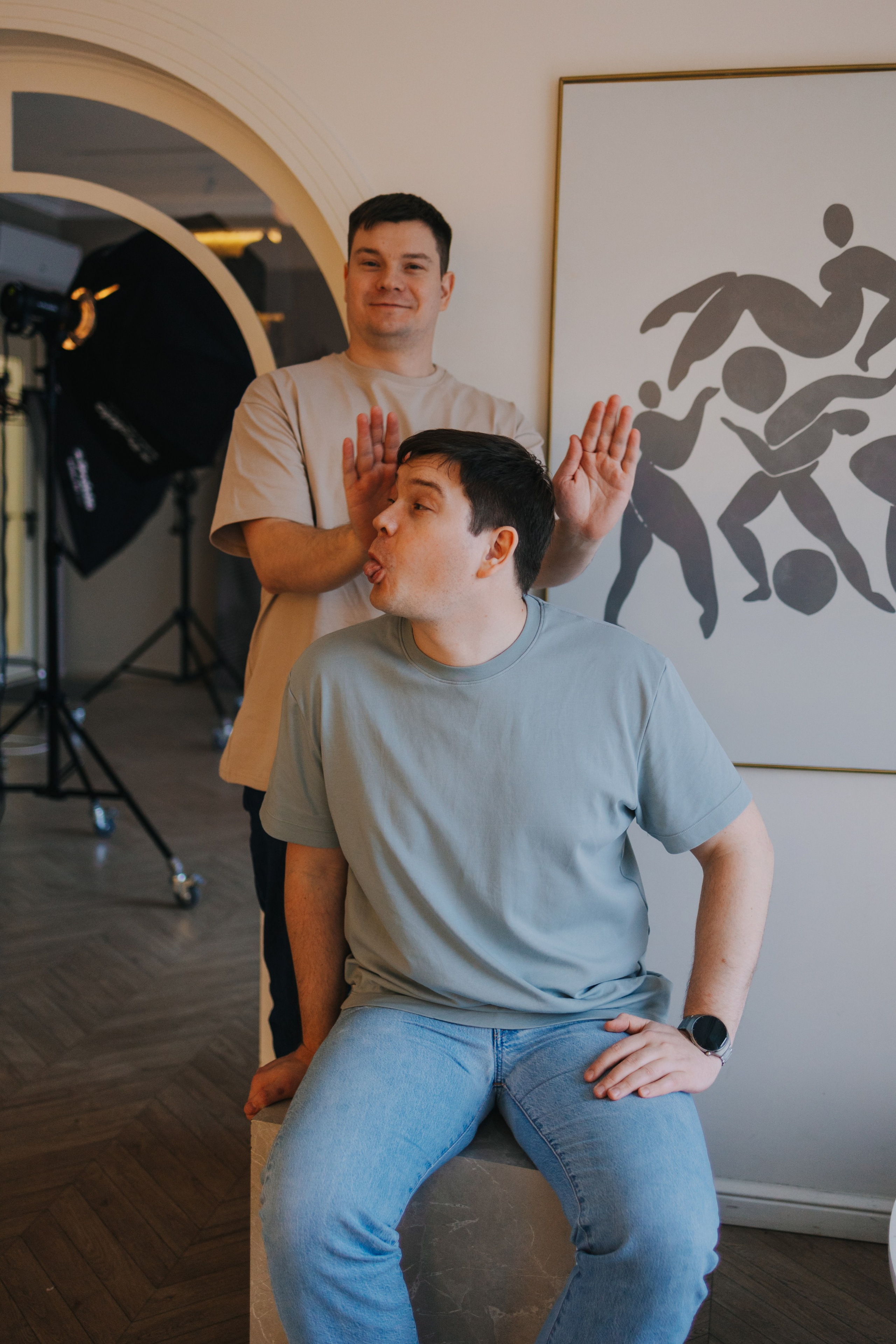 Большая семья. Домашняя фотосессия