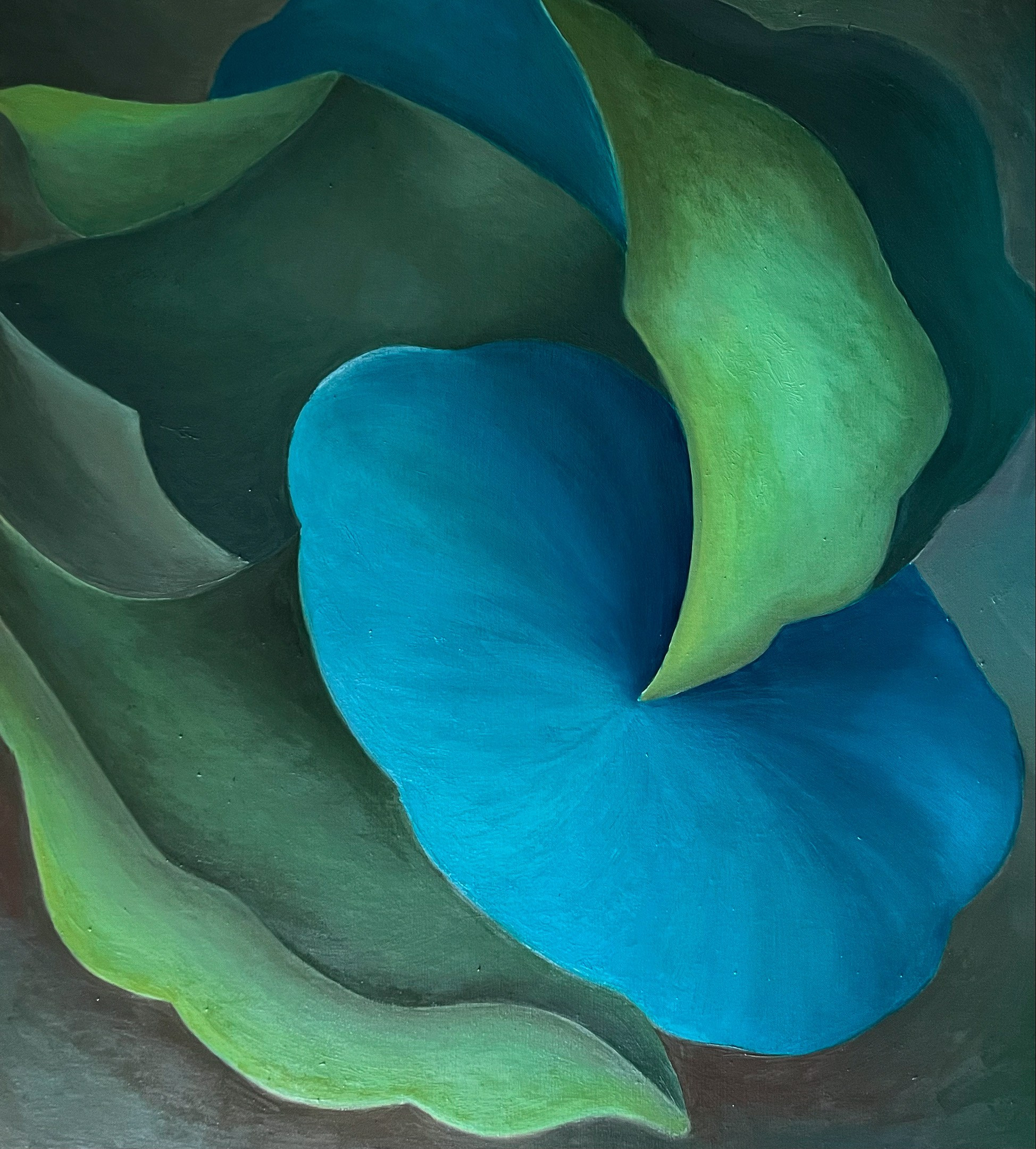 Dance of leaves. Oil on canvas. 40x36in / 102x92cm 2024