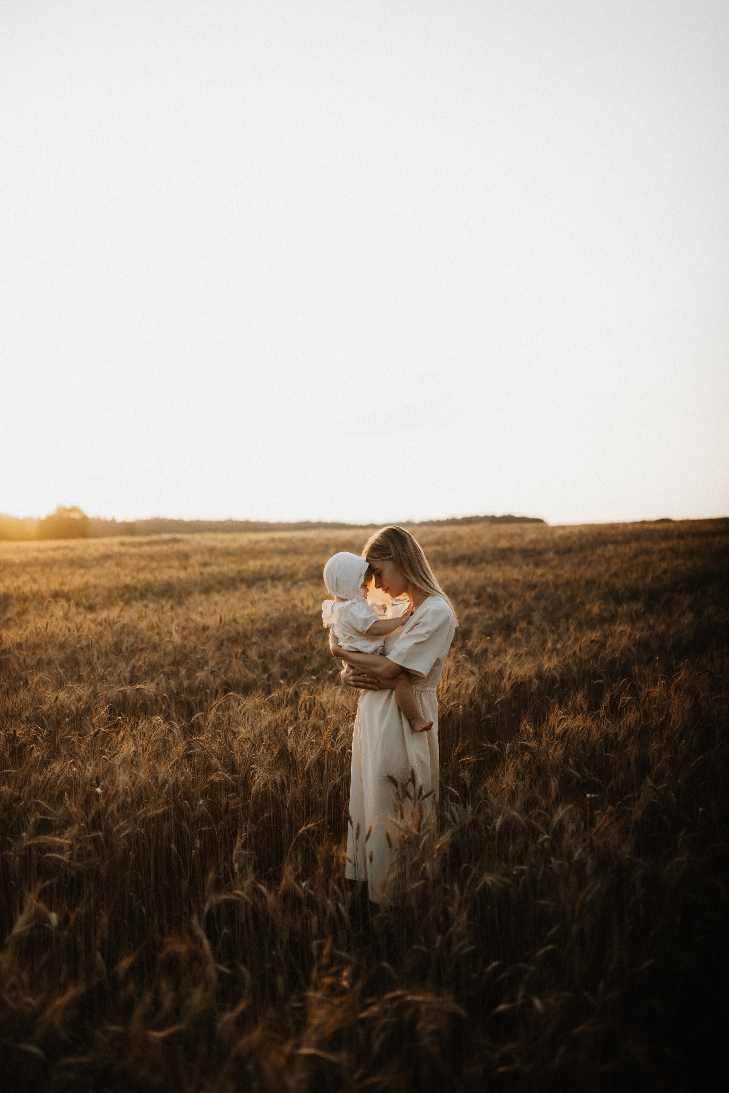 Красивая закатная история мамы и дочки. Фотограф Алексин, Тула