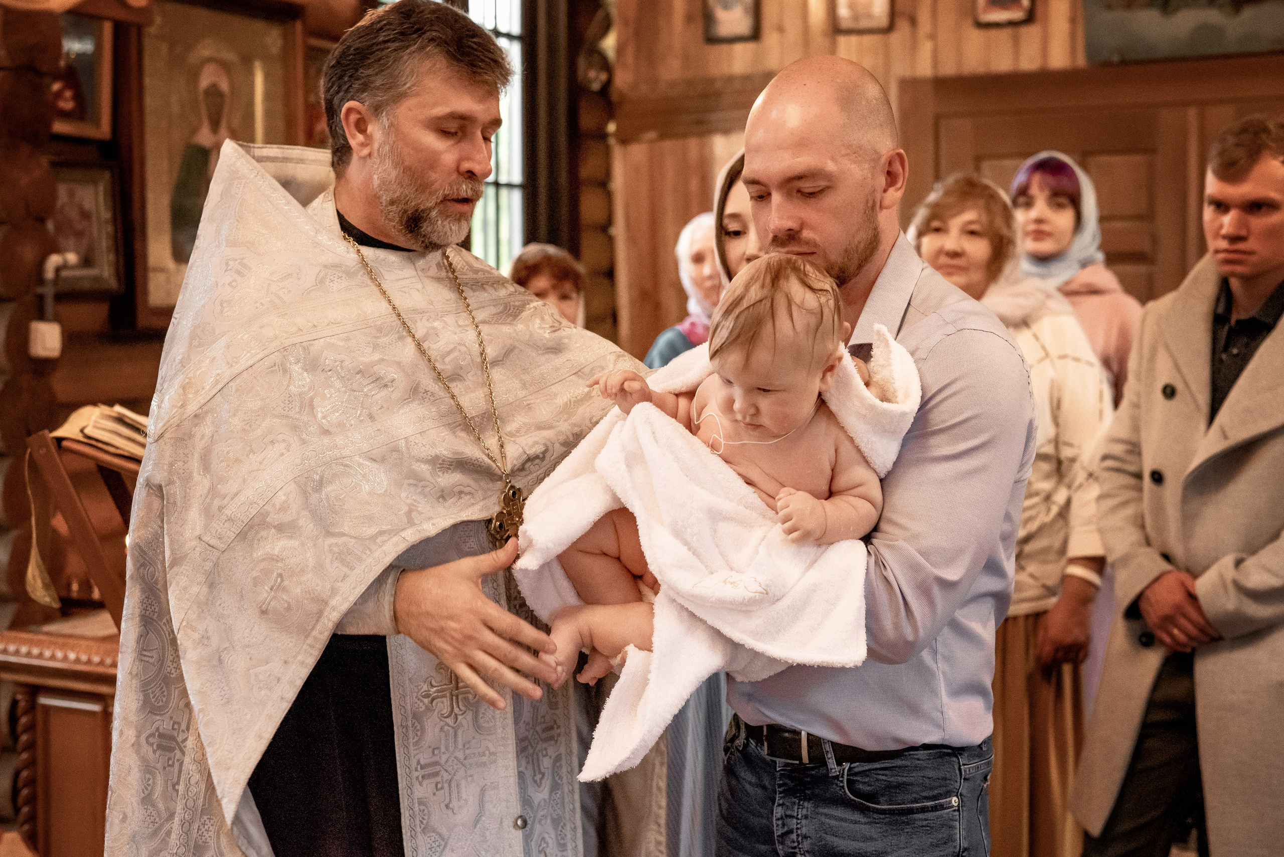 Крещение Вячеслава. Фотограф на Крещение. Семейный фотограф. Москва