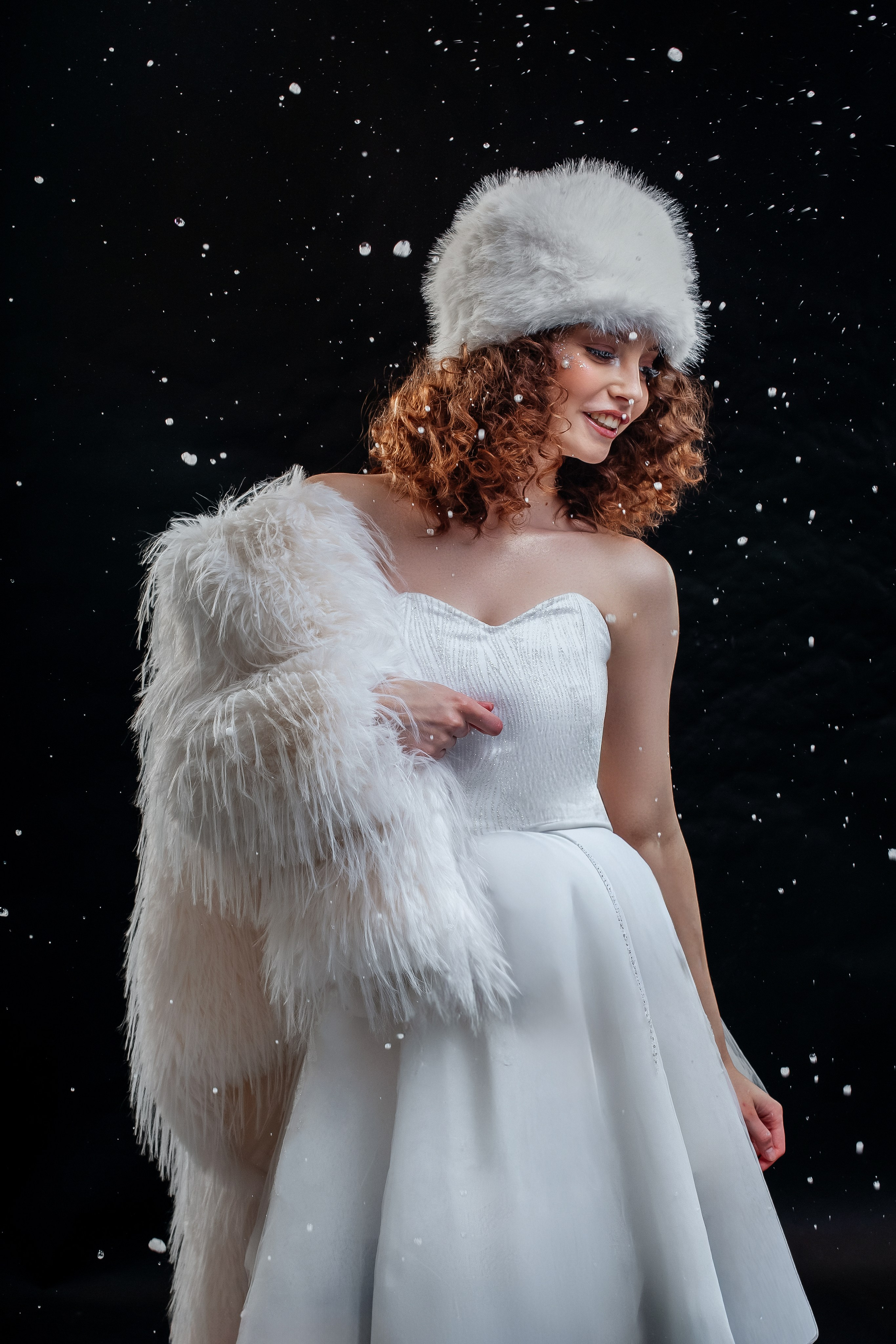 Индивидуальна зимняя фотосессия в студии. Фотограф Ставрополь Пятигорск Елизавета Дарина