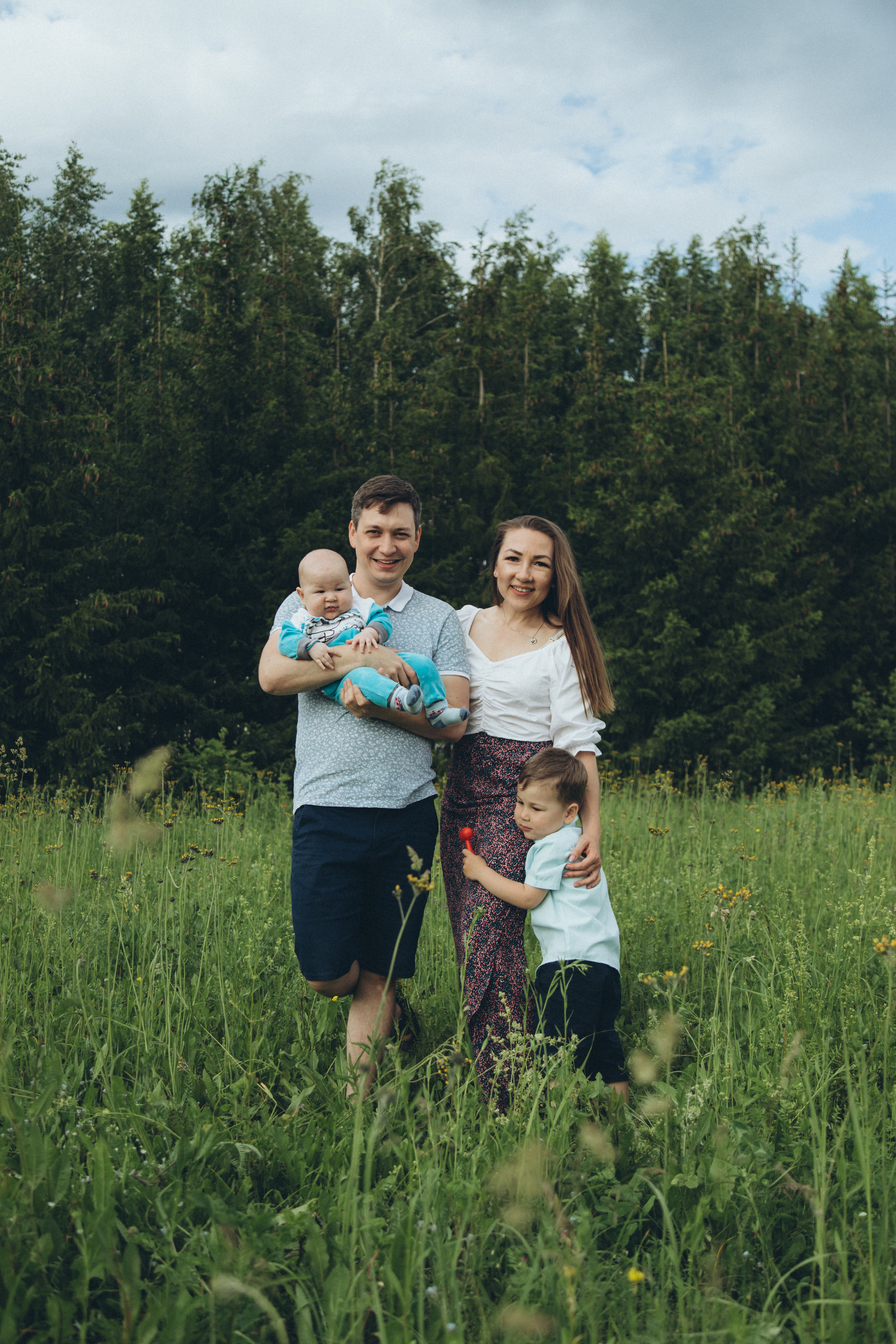 Айдар, Элина, Дамир, Данис. Семейный фотограф новорожденных УФА Гульнара Зиновьева